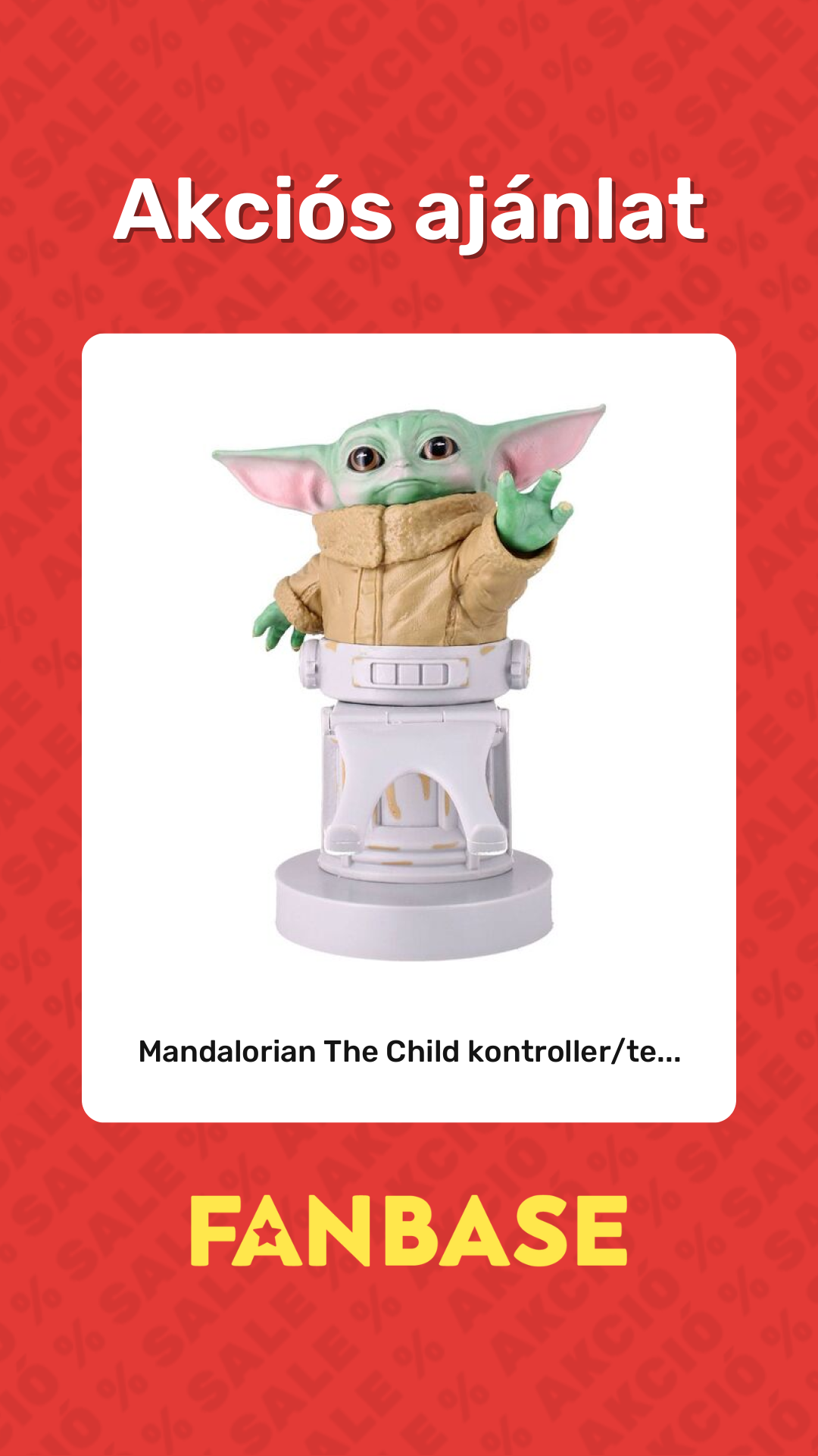 Akciós ajánlat: Mandalorian The Child kontroller/te...