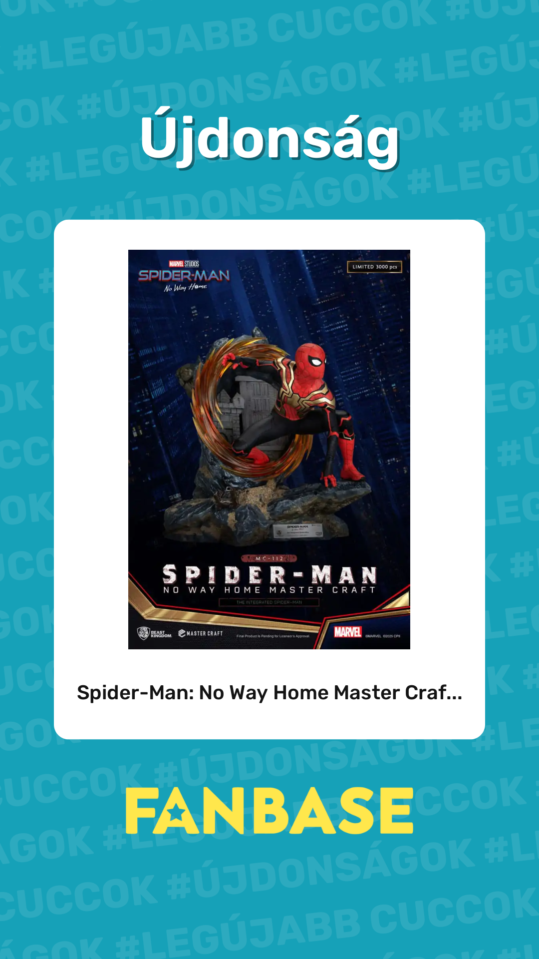 Újdonság: Spider-Man: No Way Home Master Craf...