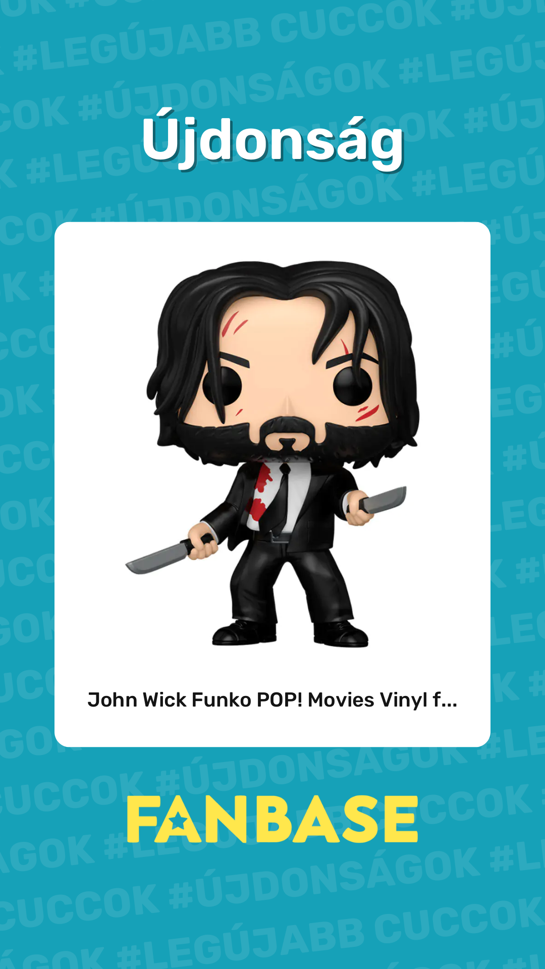 Újdonság: John Wick Funko POP! Movies Vinyl f...