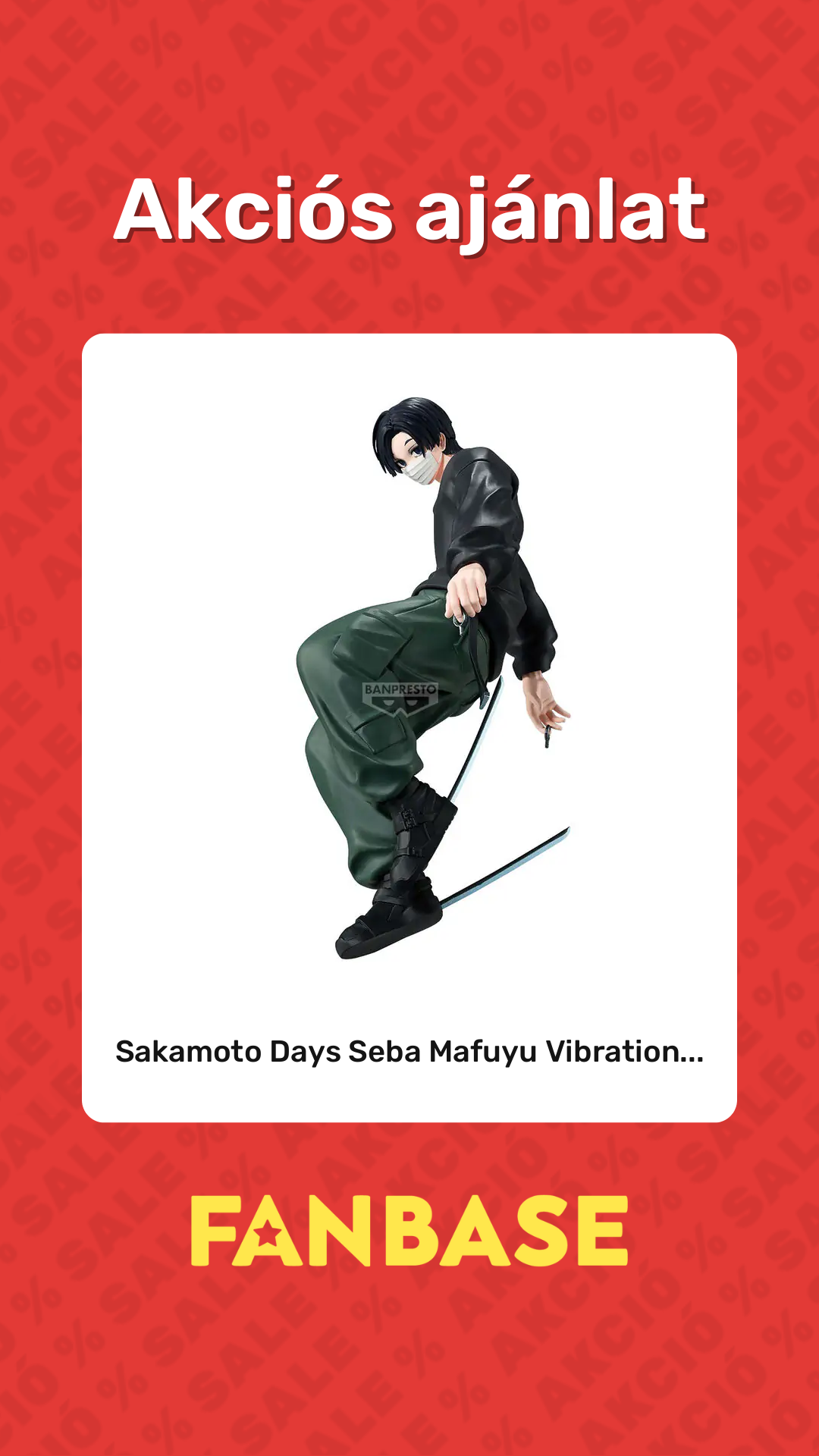 Akciós ajánlat: Sakamoto Days Seba Mafuyu Vibration...