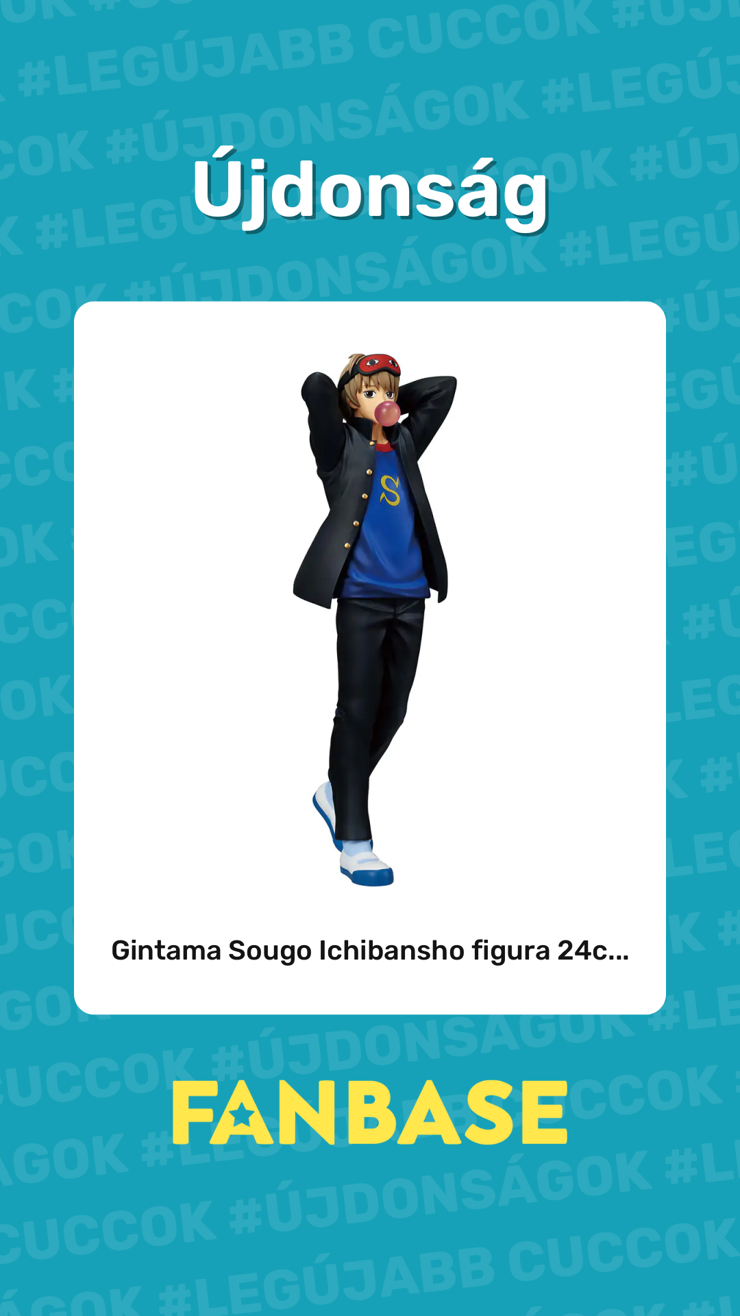 Újdonság: Gintama Sougo Ichibansho figura 24c...