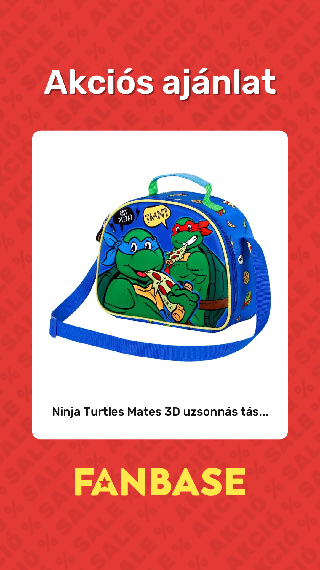 Akciós ajánlat: Ninja Turtles Mates 3D uzsonnás tás...