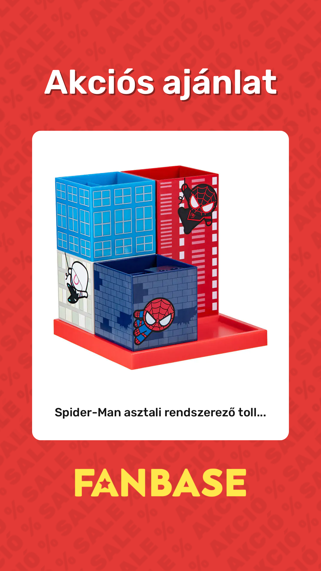 Akciós ajánlat: Spider-Man asztali rendszerező toll...