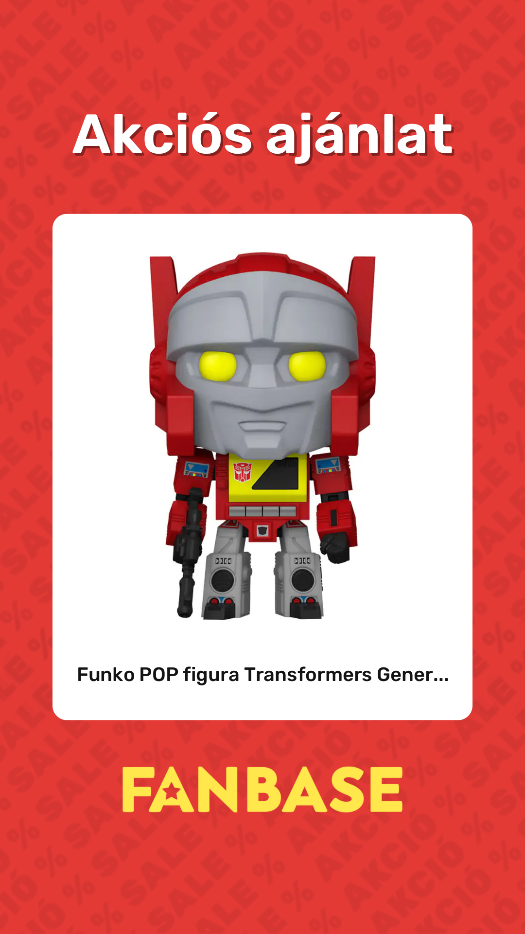 Akciós ajánlat: Funko POP figura Transformers Gener...