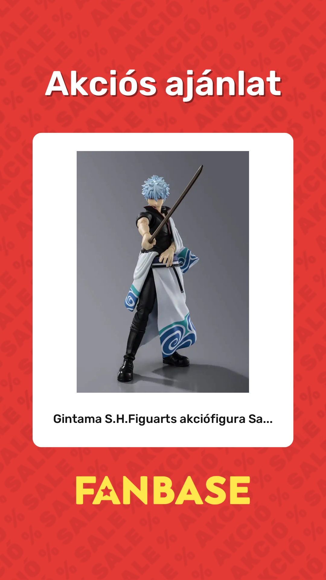 Akciós ajánlat: Gintama S.H.Figuarts akciófigura Sa...