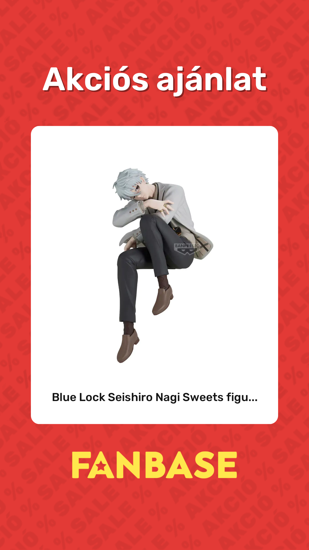 Akciós ajánlat: Blue Lock Seishiro Nagi Sweets figu...