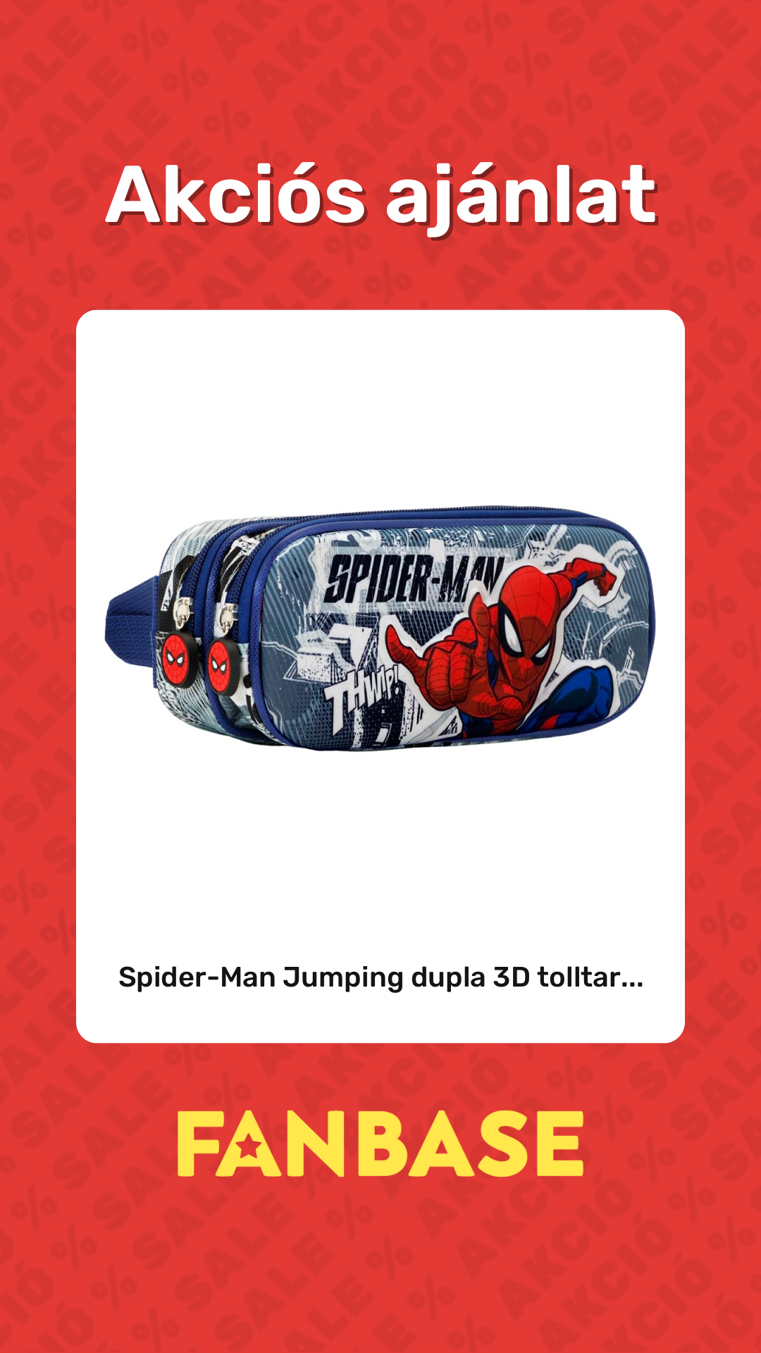 Akciós ajánlat: Spider-Man Jumping dupla 3D tolltar...