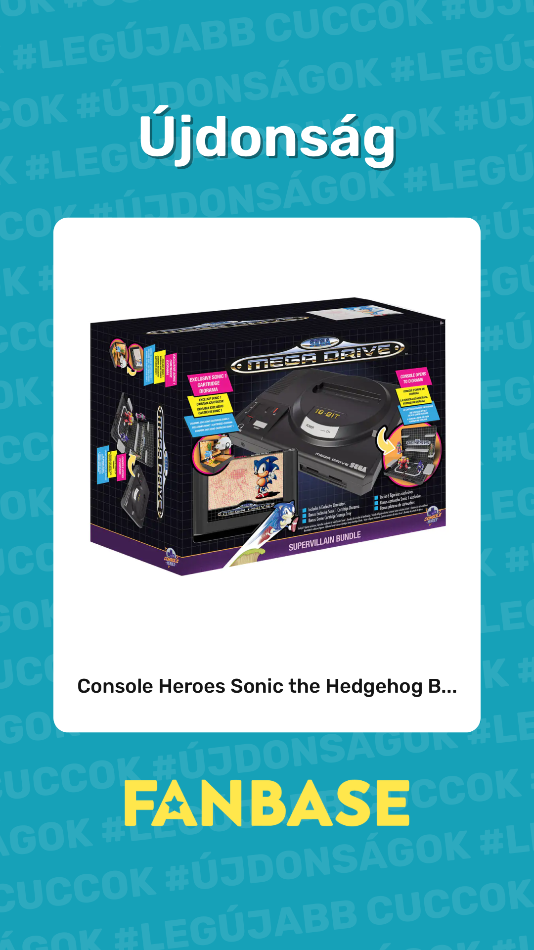 Újdonság: Console Heroes Sonic the Hedgehog B...
