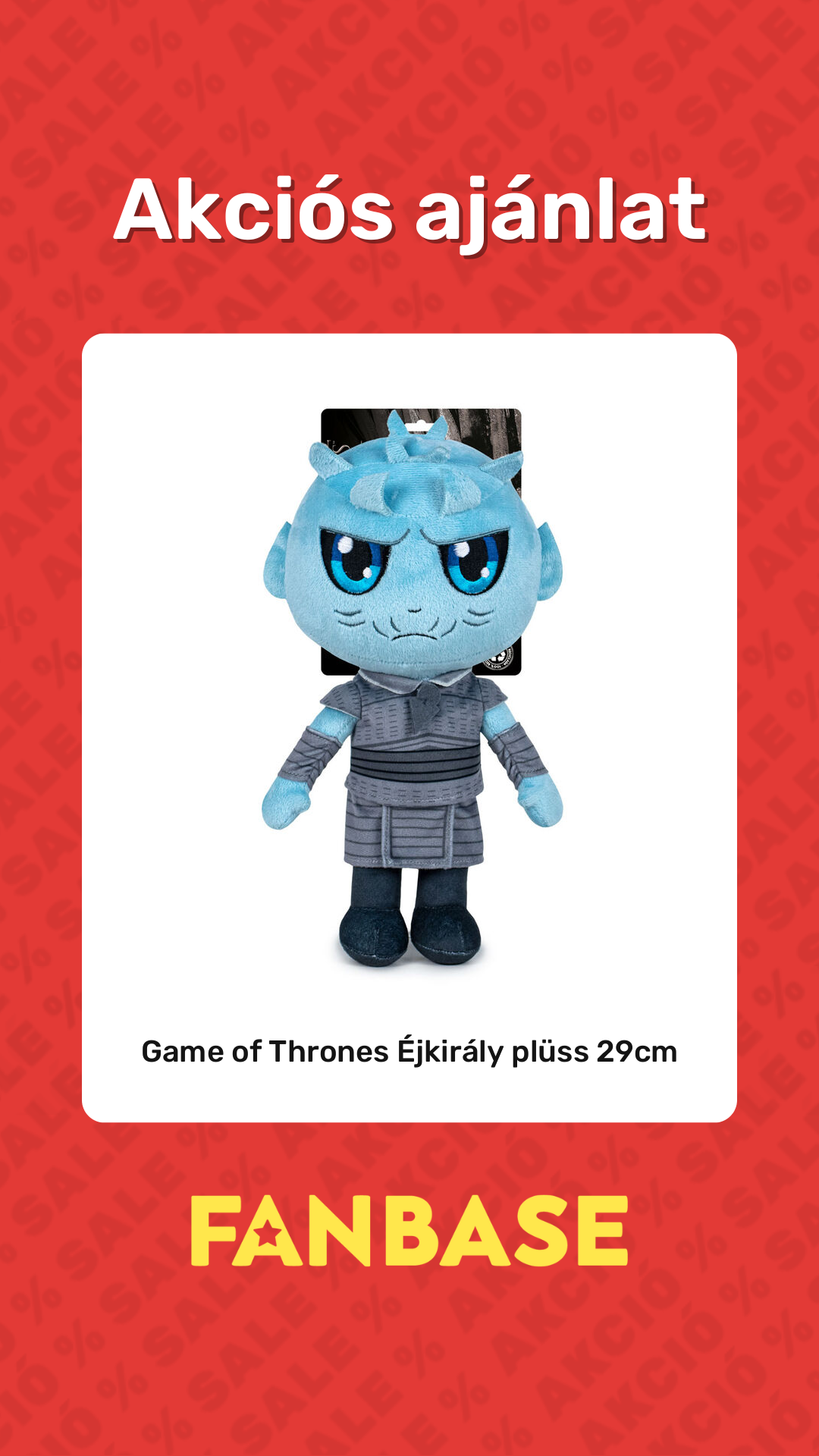 Akciós ajánlat: Game of Thrones Éjkirály plüss 29cm
