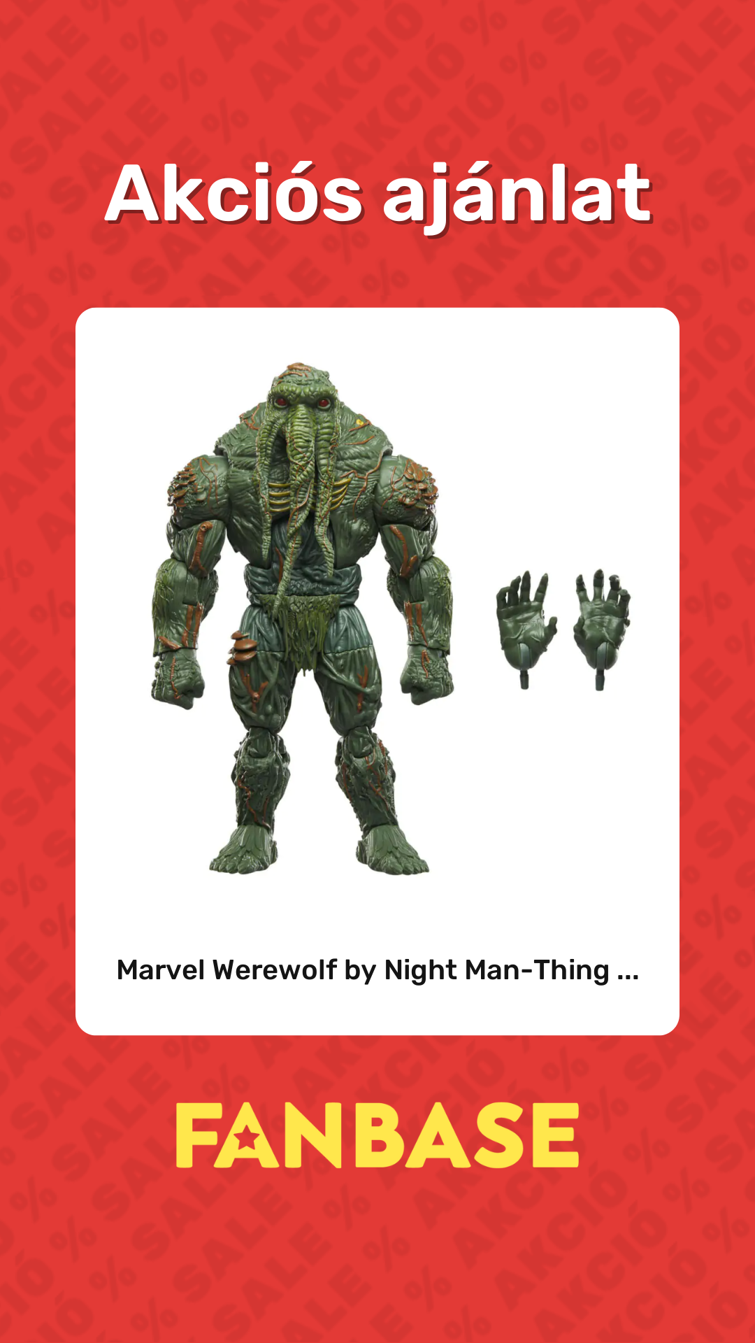 Akciós ajánlat: Marvel Werewolf by Night Man-Thing ...