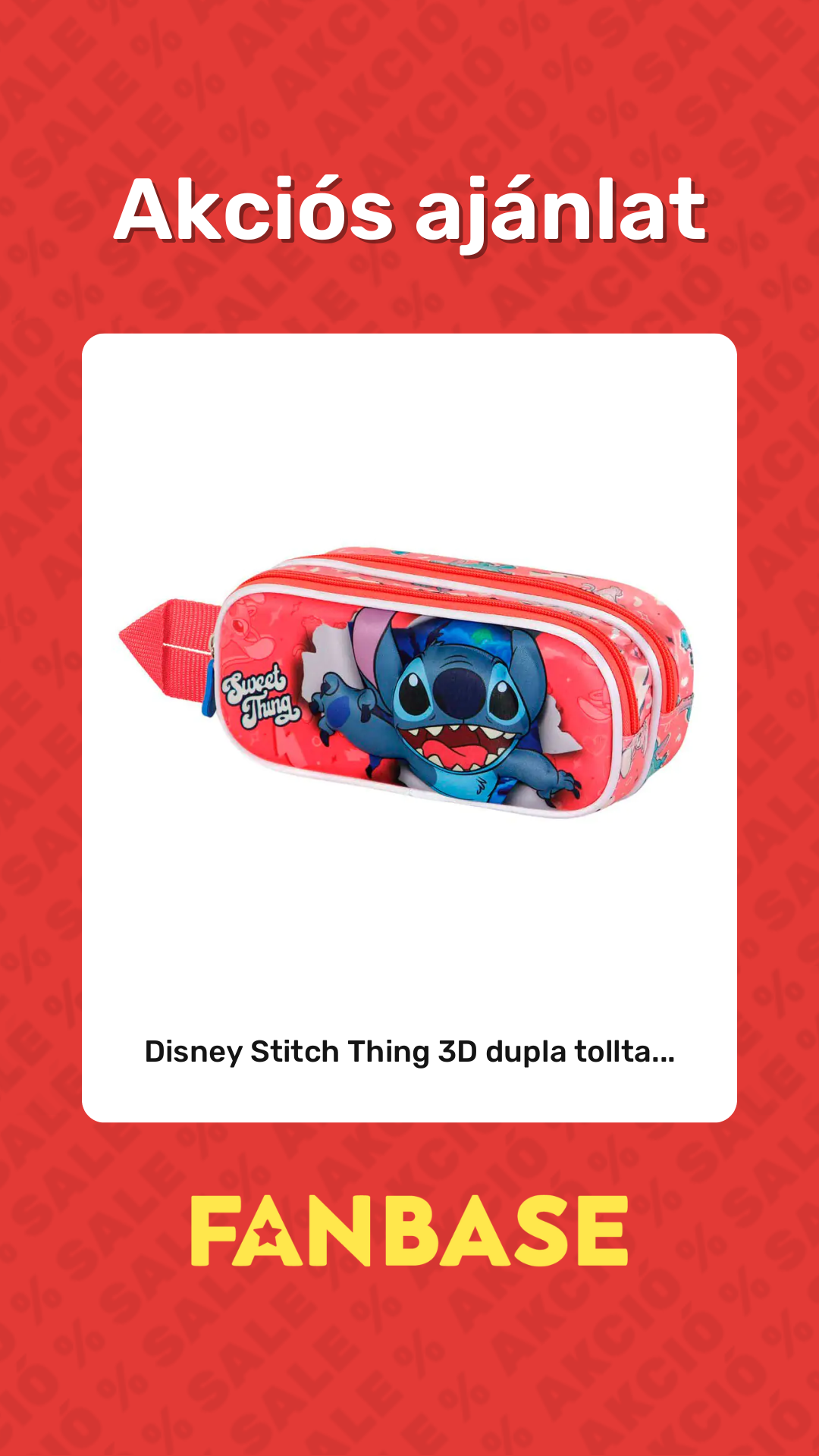 Akciós ajánlat: Disney Stitch Thing 3D dupla tollta...