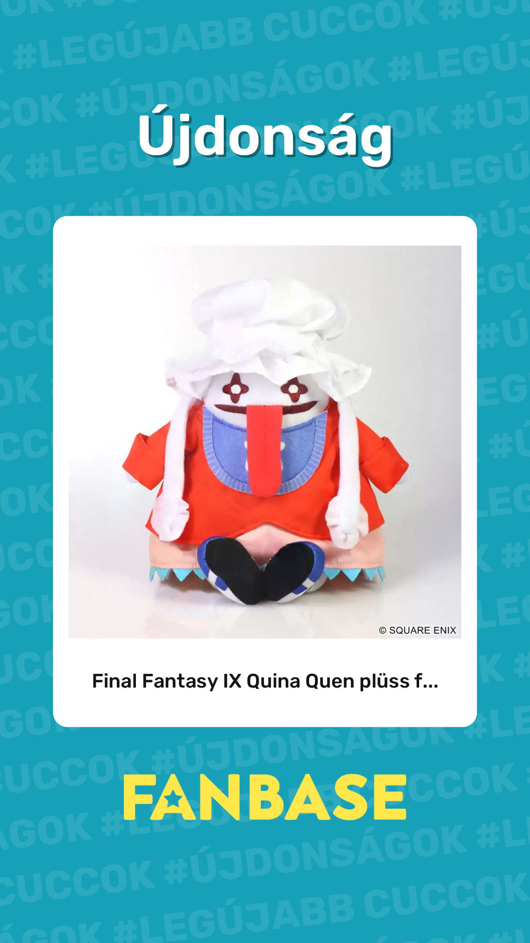 Újdonság: Final Fantasy IX Quina Quen plüss f...