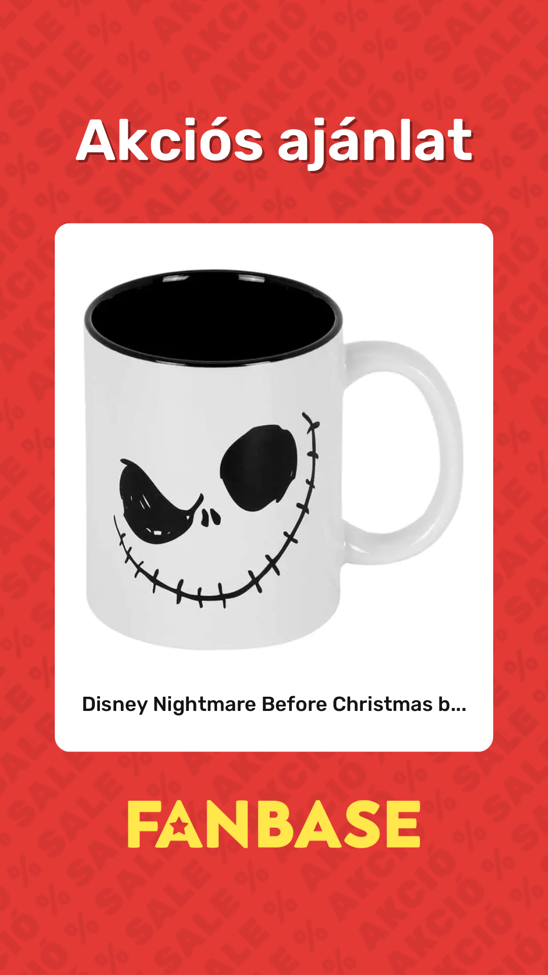 Akciós ajánlat: Disney Nightmare Before Christmas b...