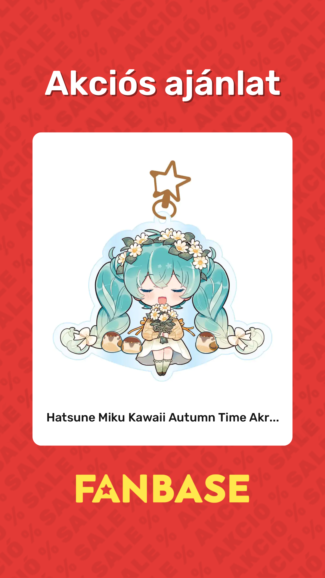 Akciós ajánlat: Hatsune Miku Kawaii Autumn Time Akr...