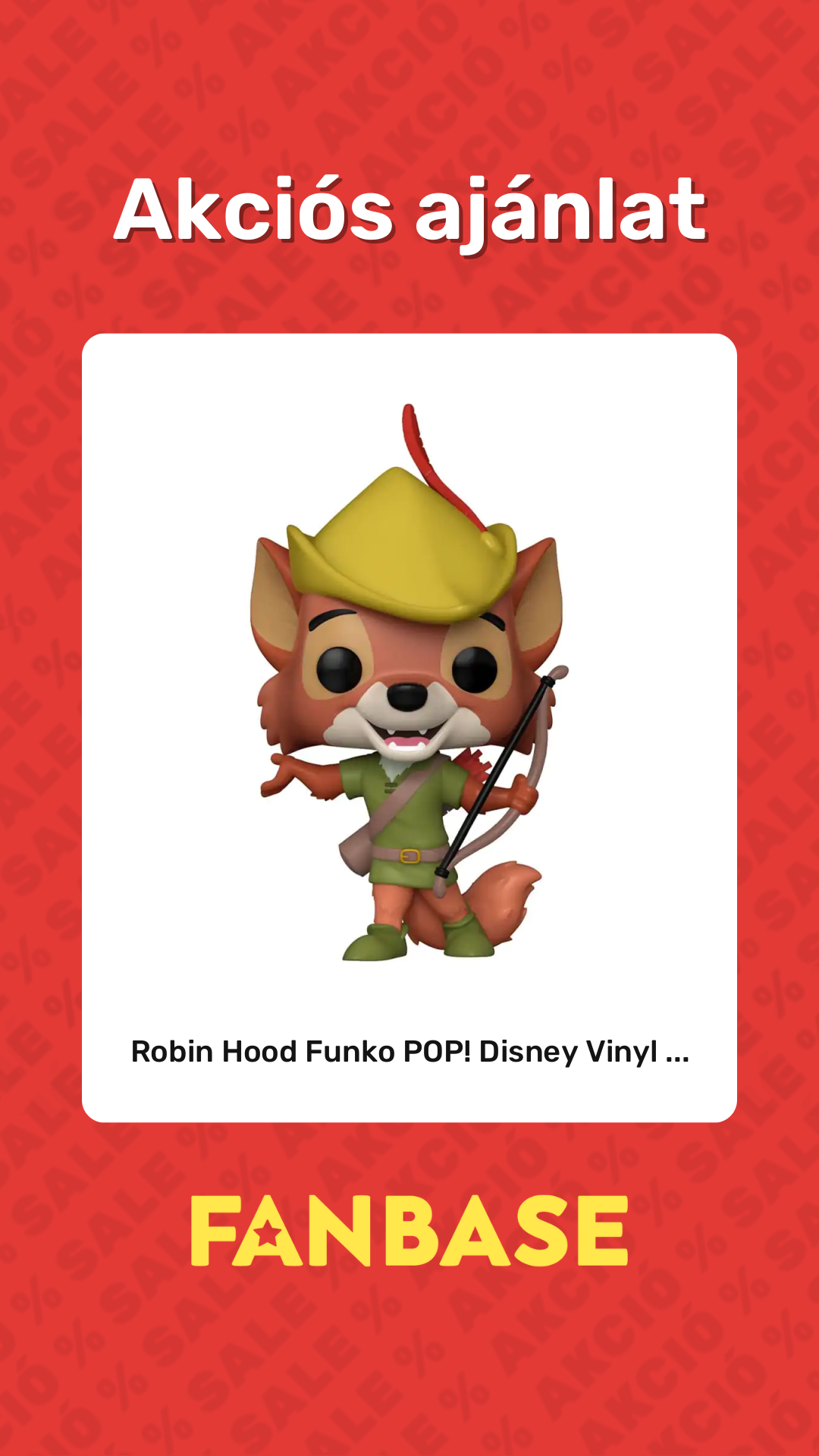 Akciós ajánlat: Robin Hood Funko POP! Disney Vinyl ...