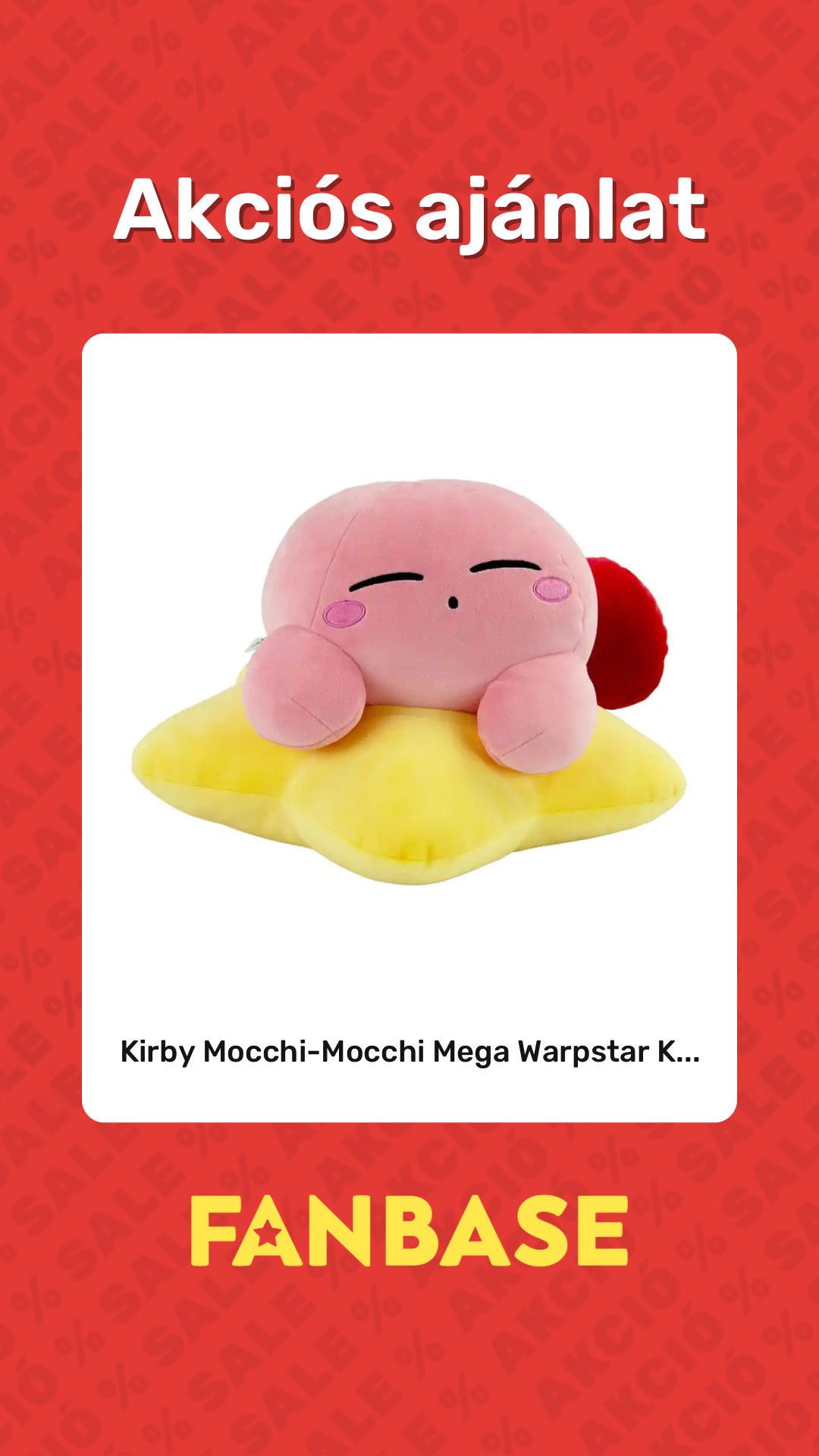 Akciós ajánlat: Kirby Mocchi-Mocchi Mega Warpstar K...