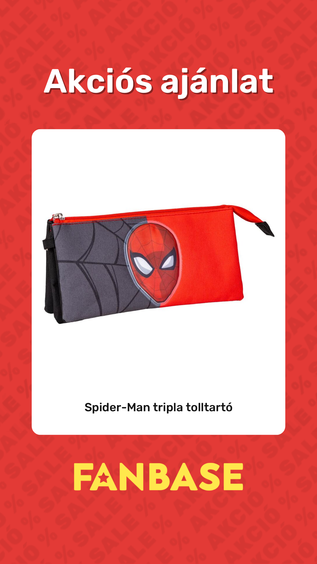 Akciós ajánlat: Spider-Man tripla tolltartó