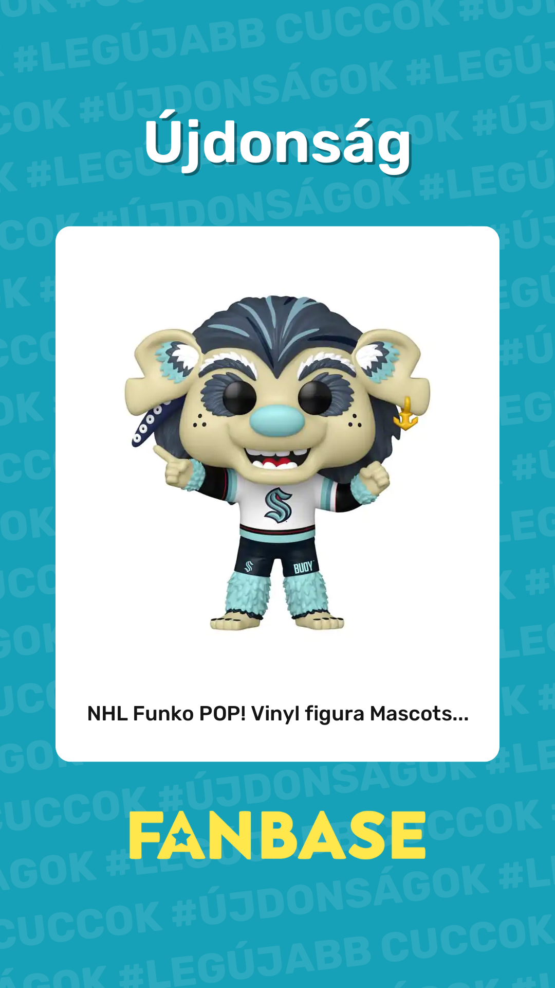 Újdonság: NHL Funko POP! Vinyl figura Mascots...