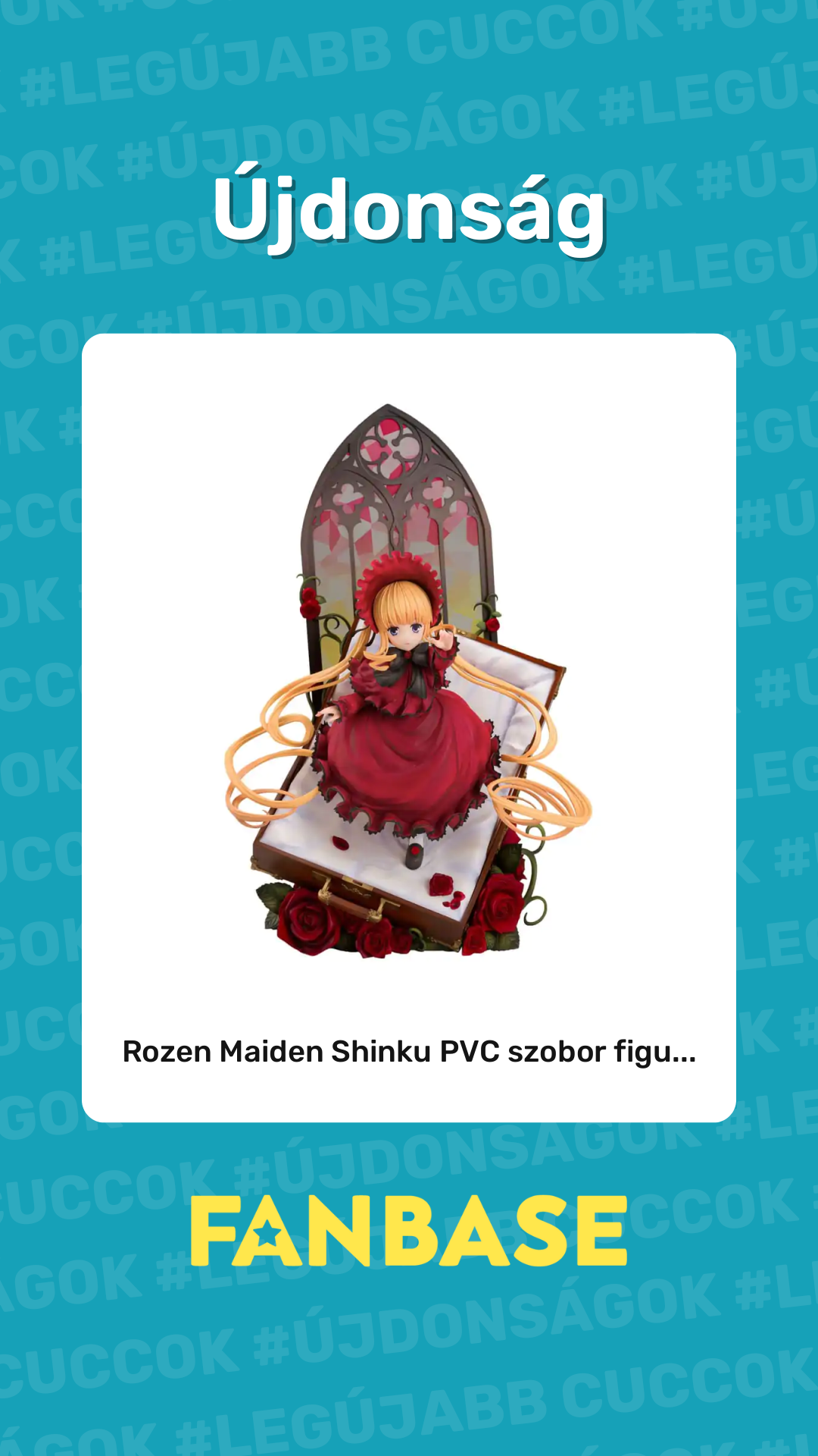 Újdonság: Rozen Maiden Shinku PVC szobor figu...