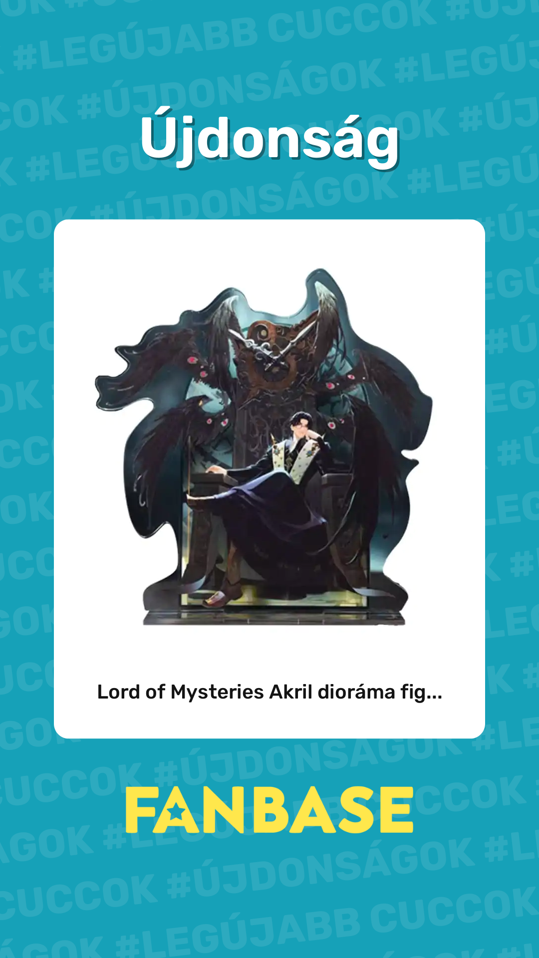 Újdonság: Lord of Mysteries Akril dioráma fig...