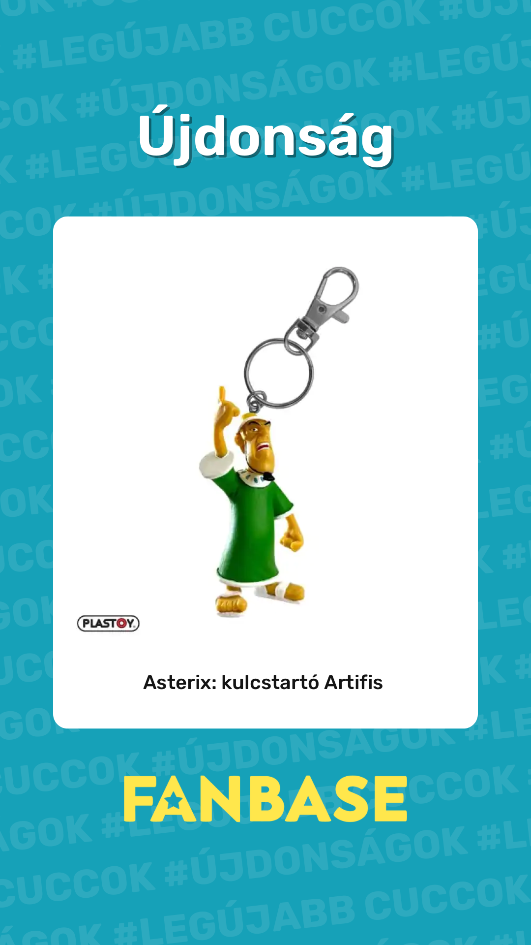 Újdonság: Asterix: kulcstartó Artifis 