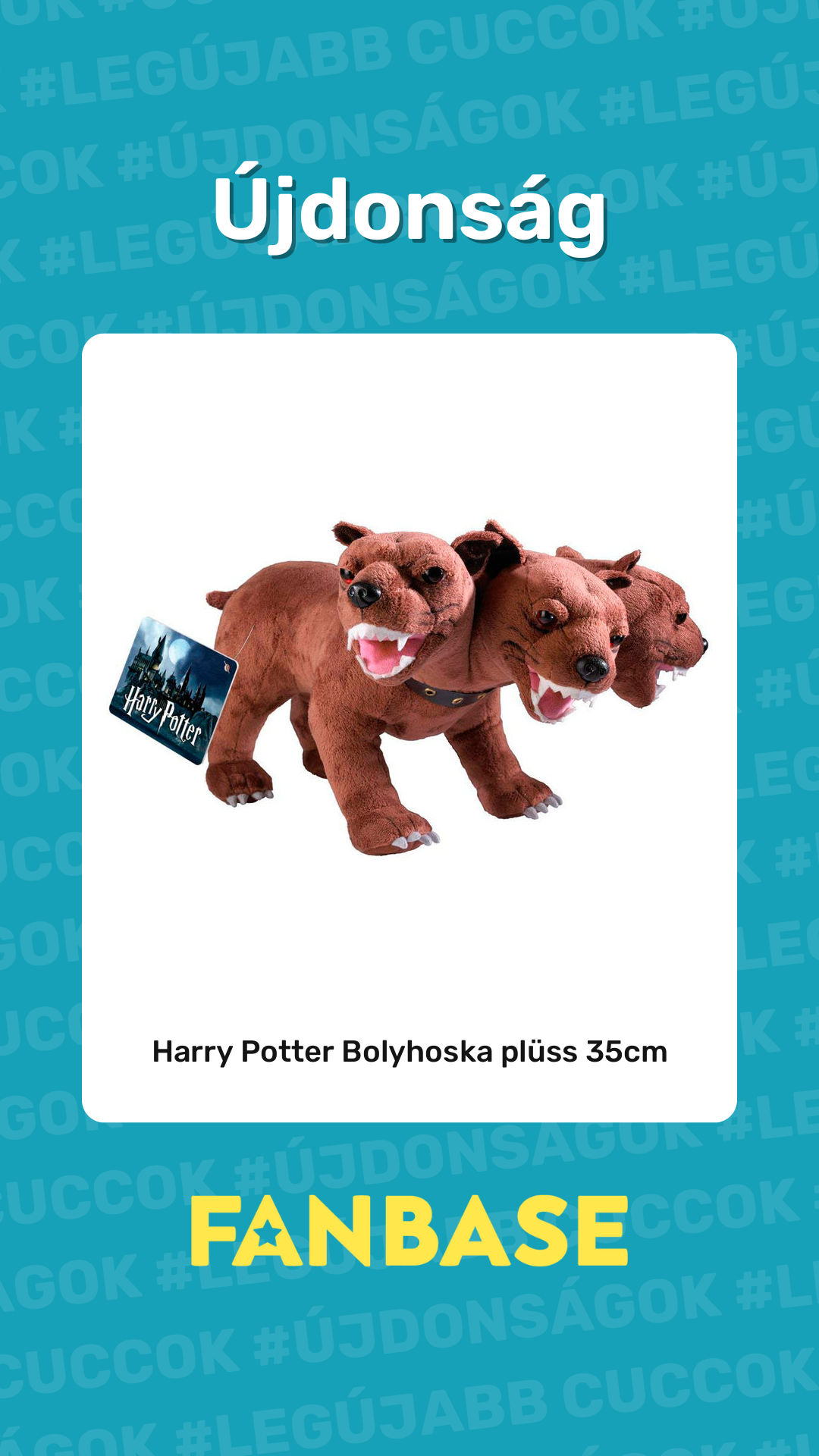 Újdonság: Harry Potter Bolyhoska plüss 35cm