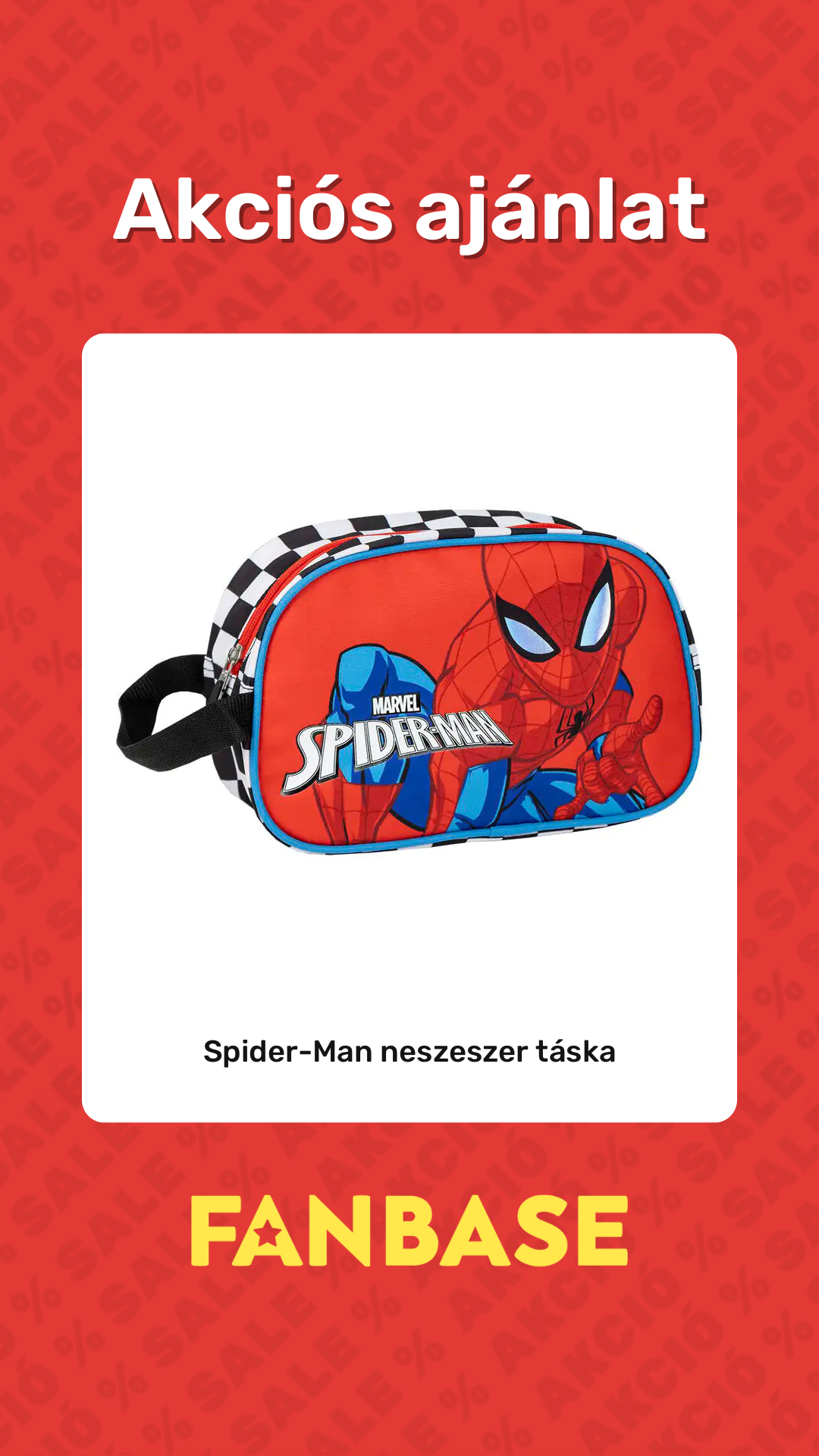 Akciós ajánlat: Spider-Man neszeszer táska