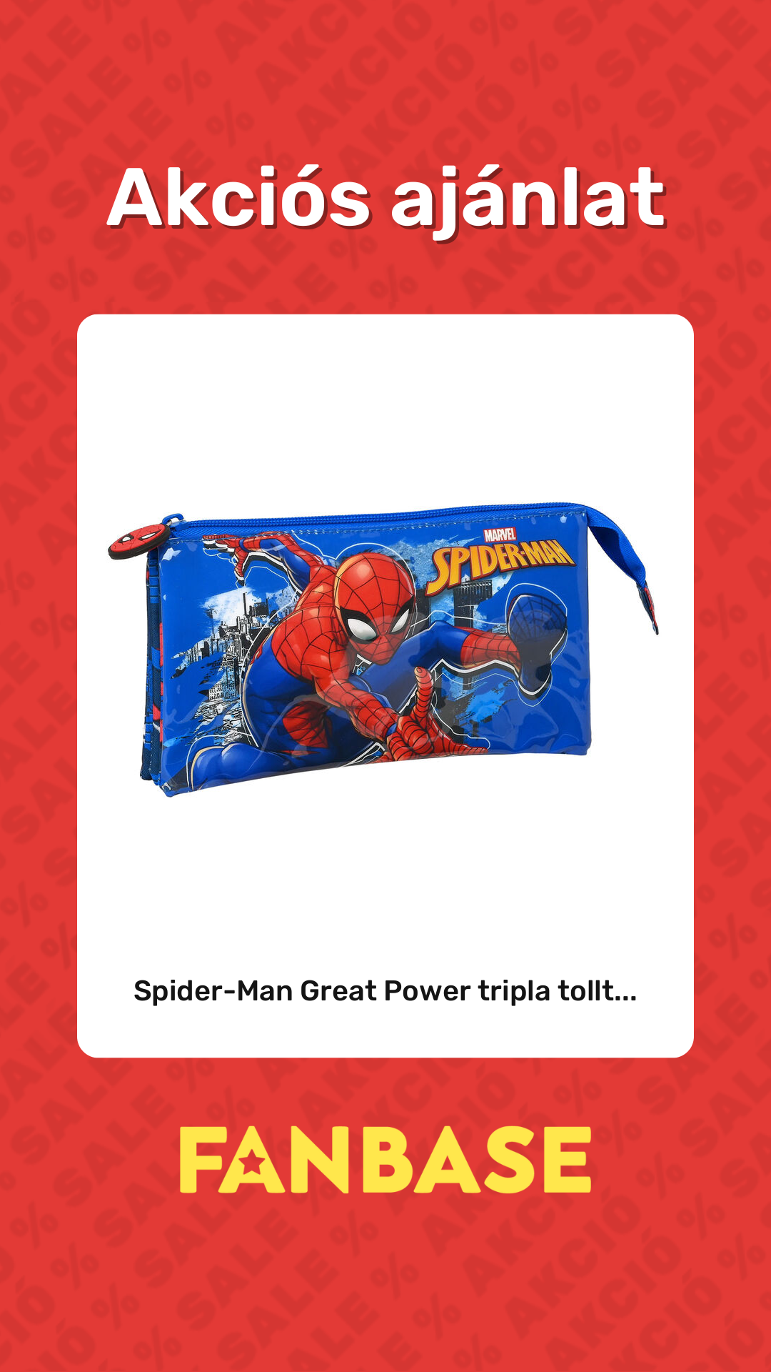 Akciós ajánlat: Spider-Man Great Power tripla tollt...
