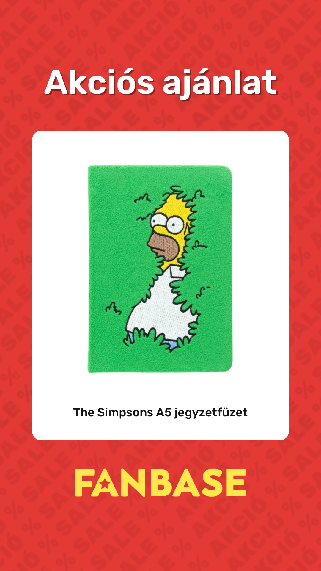 Akciós ajánlat: The Simpsons A5 jegyzetfüzet