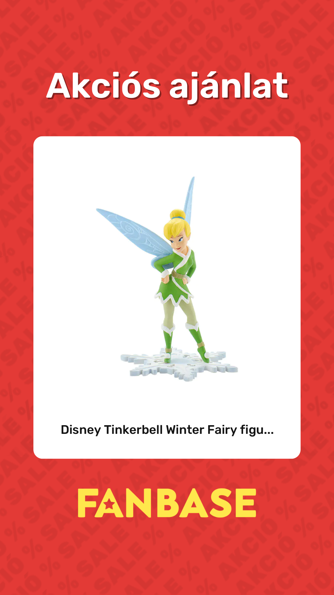 Akciós ajánlat: Disney Tinkerbell Winter Fairy figu...