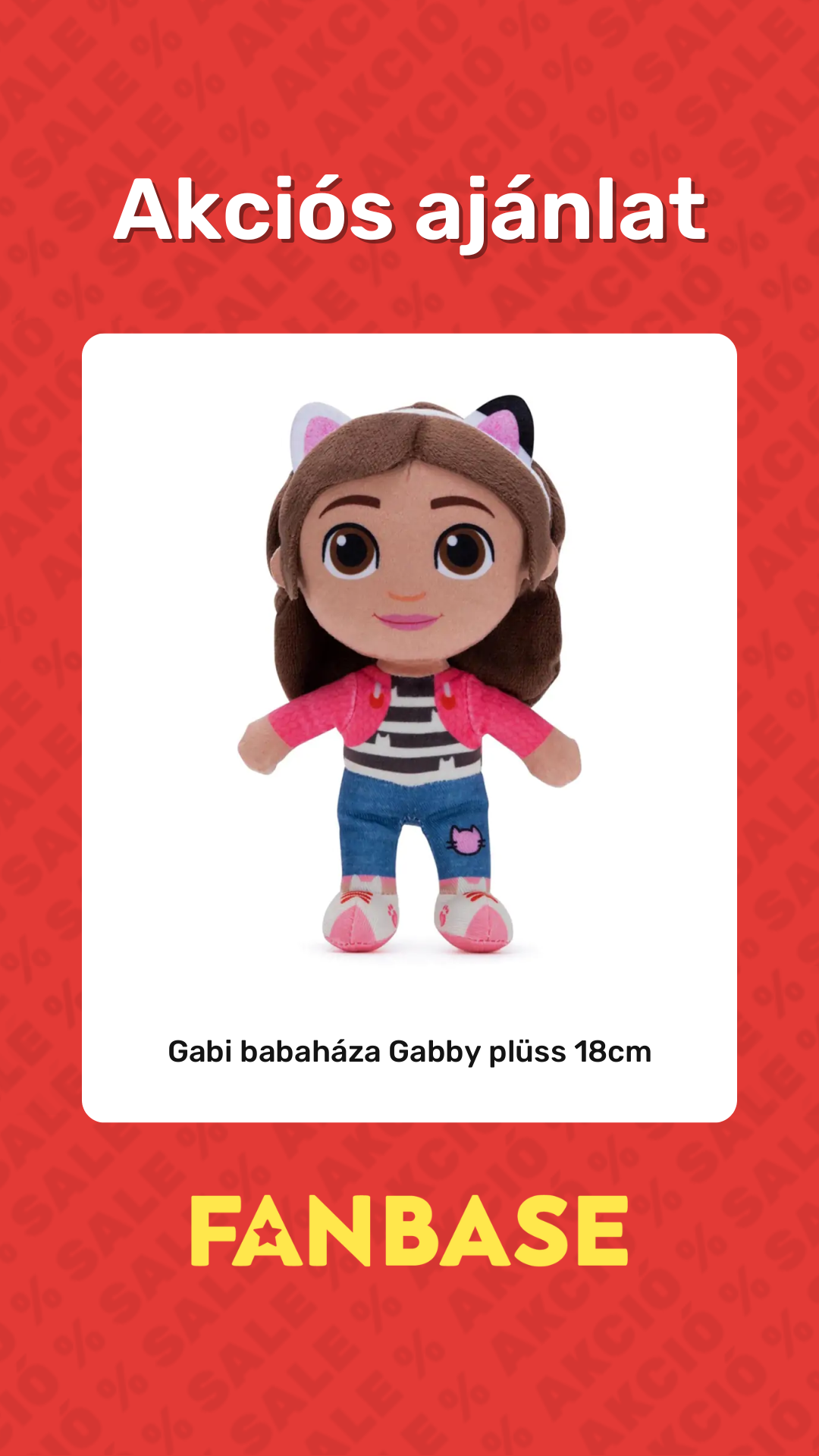 Akciós ajánlat: Gabi babaháza Gabby plüss 18cm