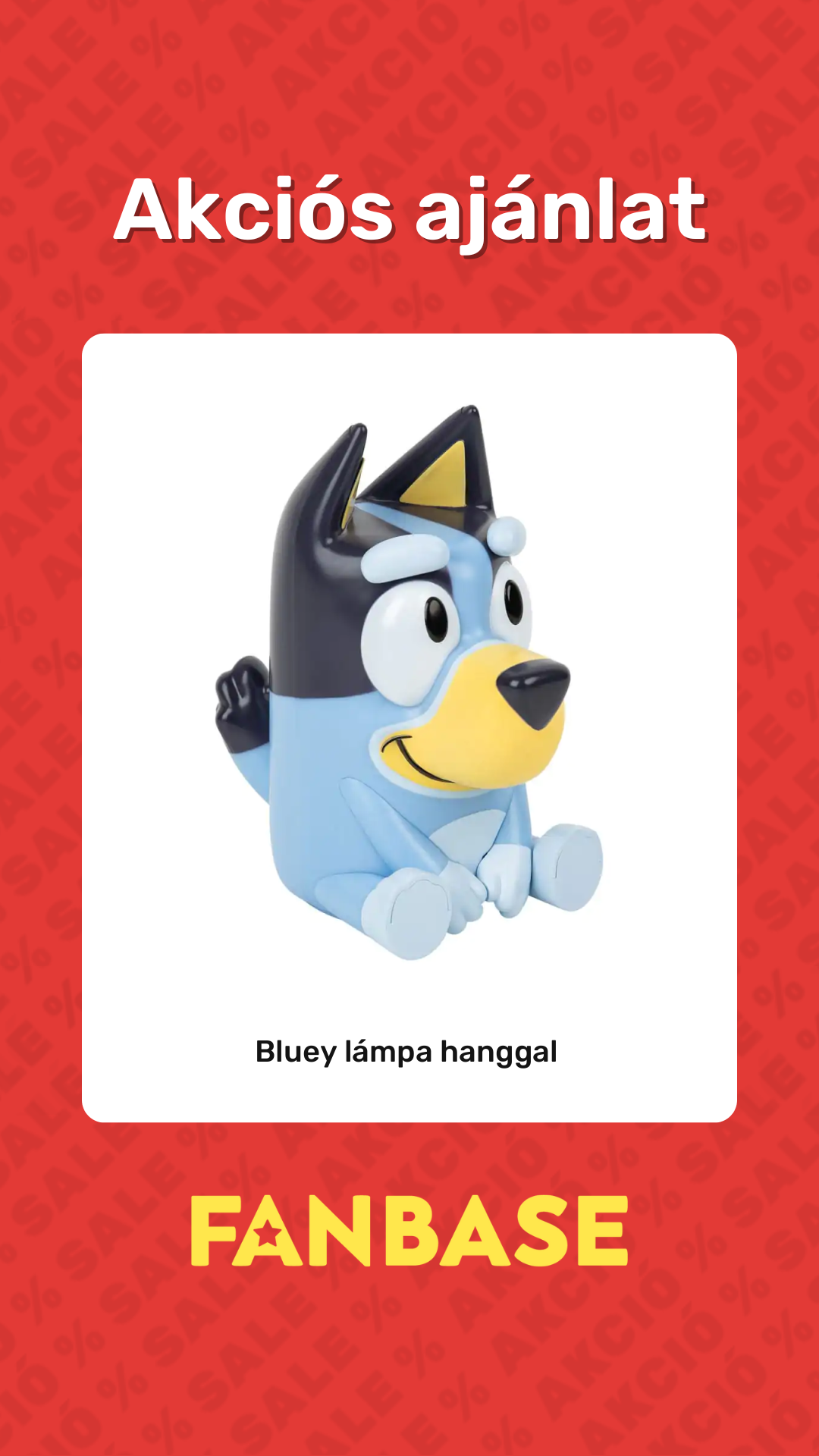 Akciós ajánlat: Bluey lámpa hanggal 