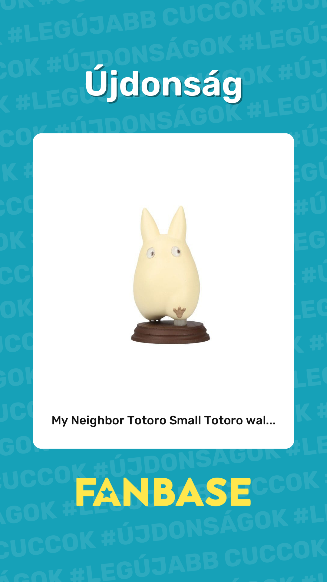 Újdonság: My Neighbor Totoro Small Totoro wal...