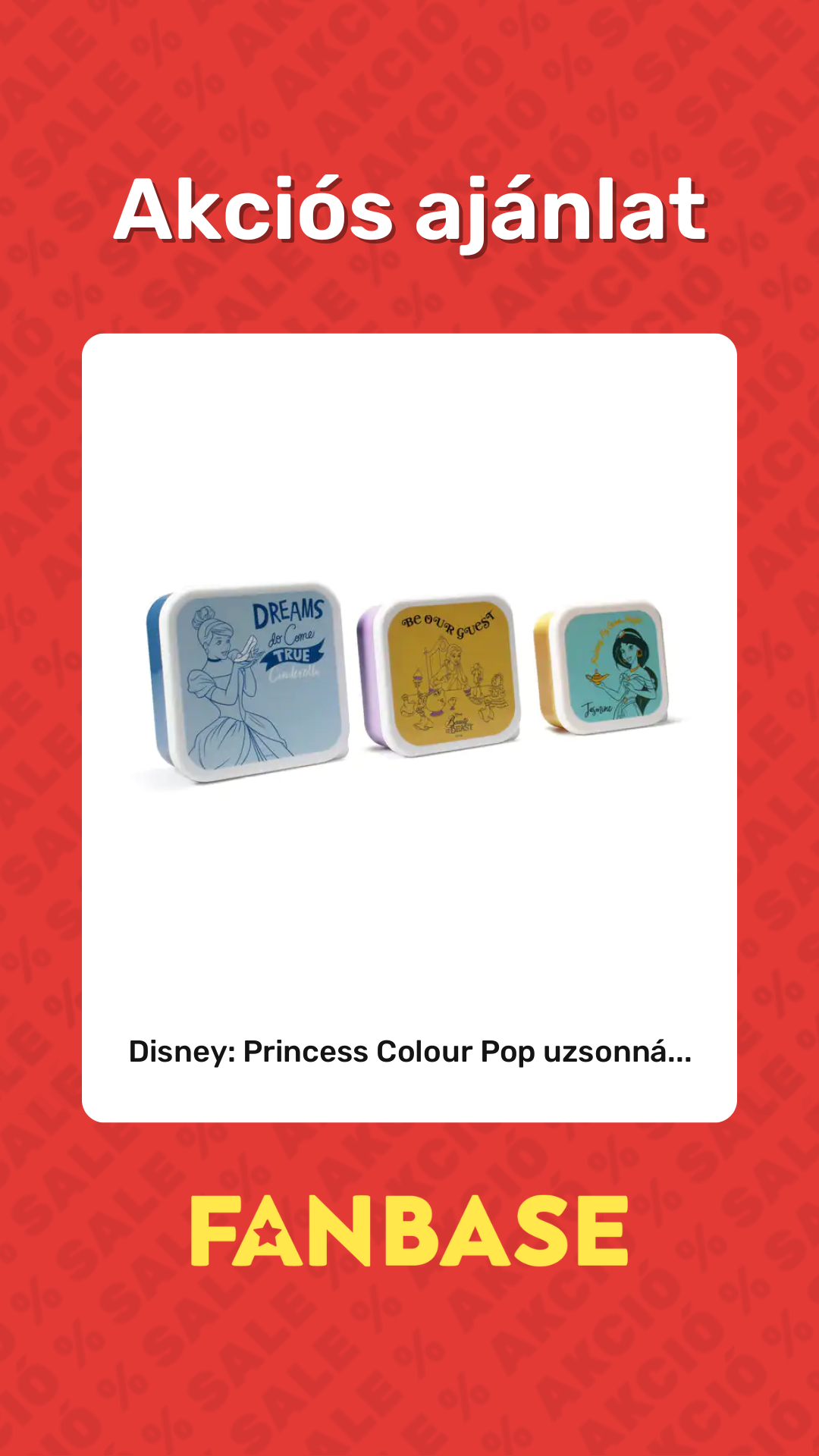 Akciós ajánlat: Disney: Princess Colour Pop uzsonná...