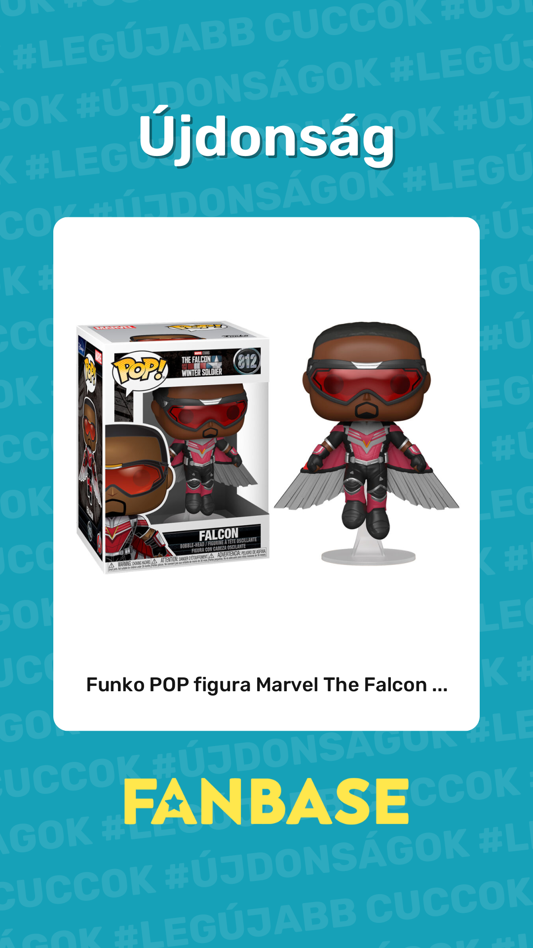Újdonság: Funko POP figura Marvel The Falcon ...
