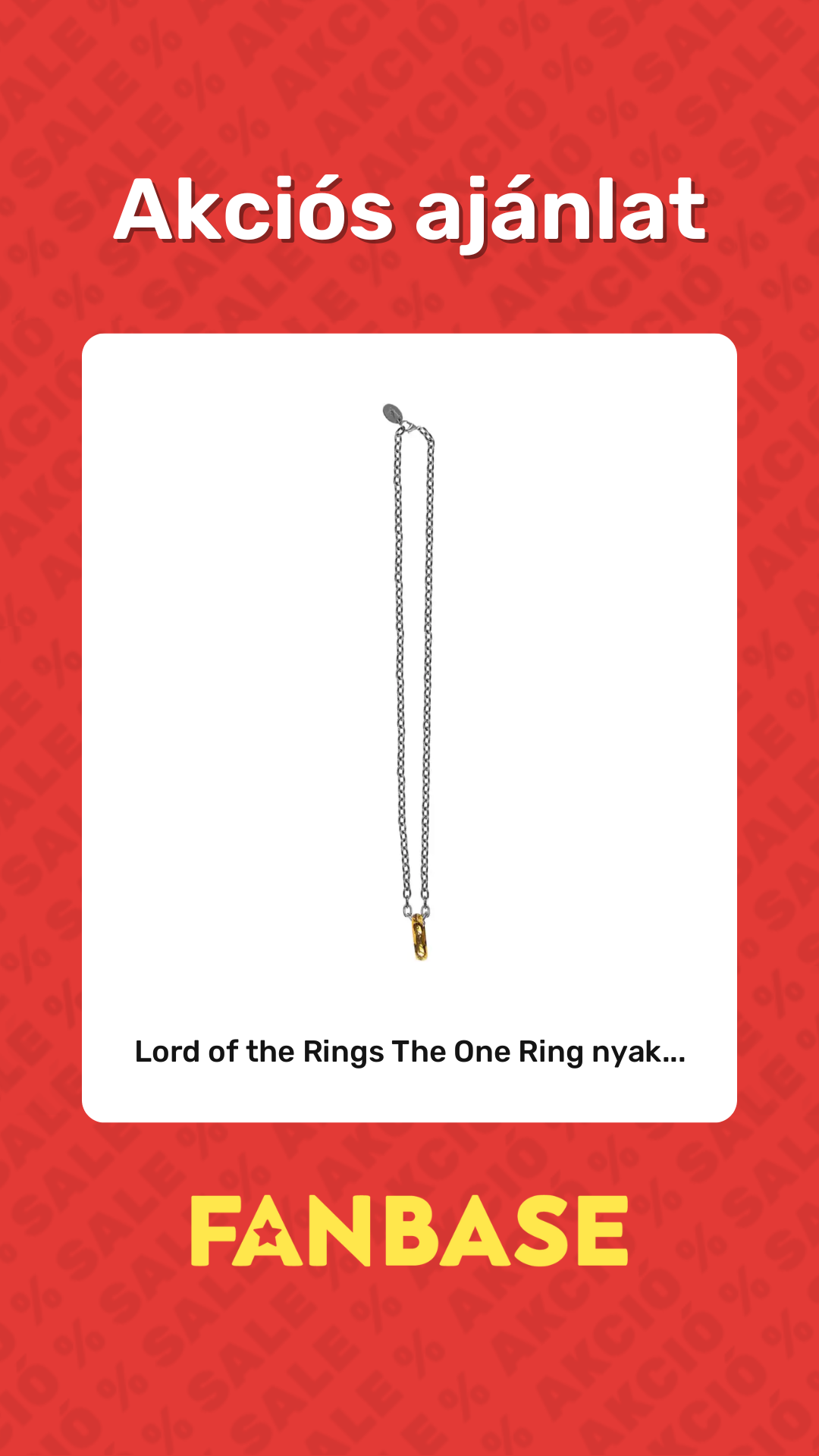 Akciós ajánlat: Lord of the Rings The One Ring nyak...