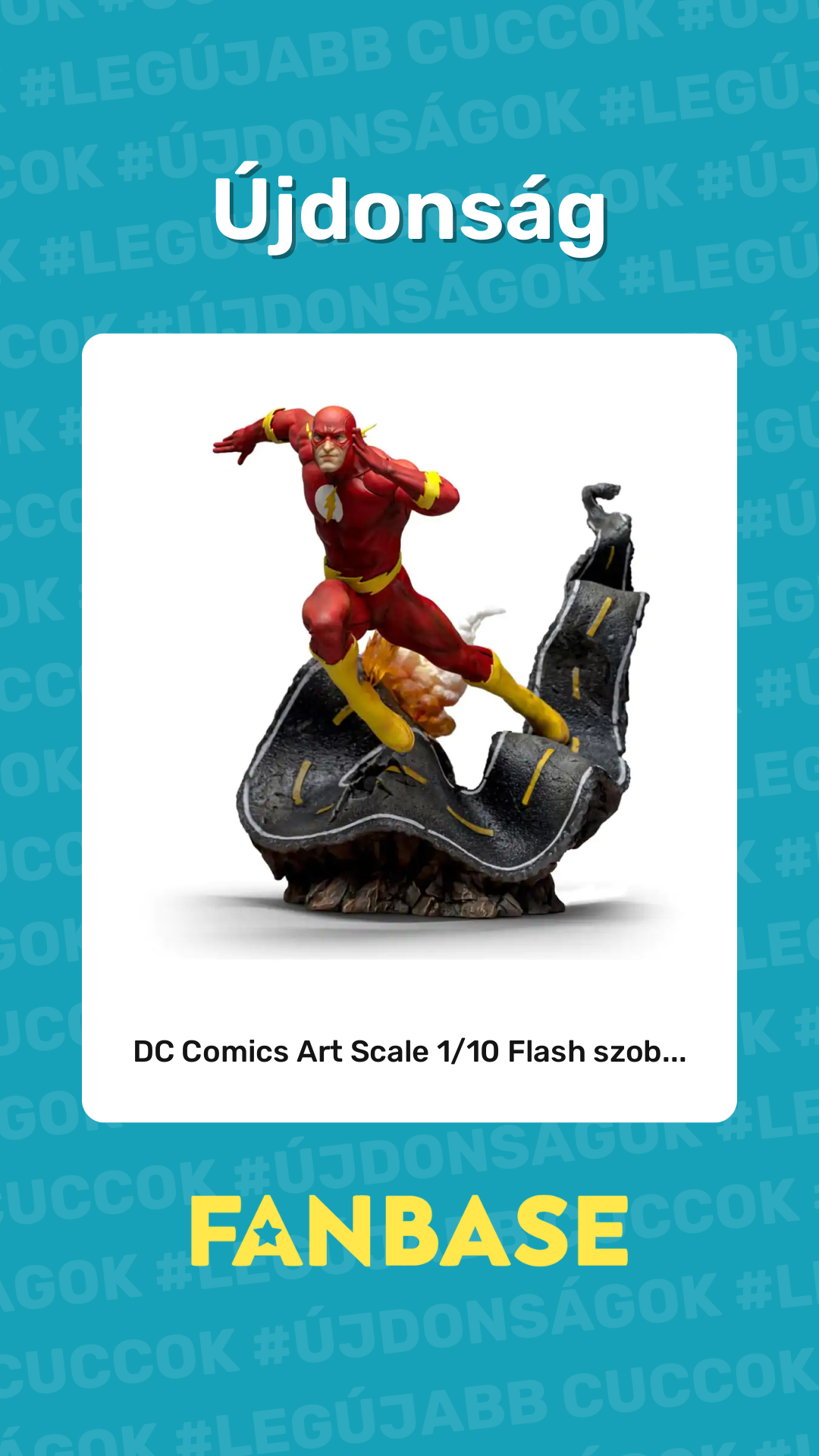 Újdonság: DC Comics Art Scale 1/10 Flash szob...