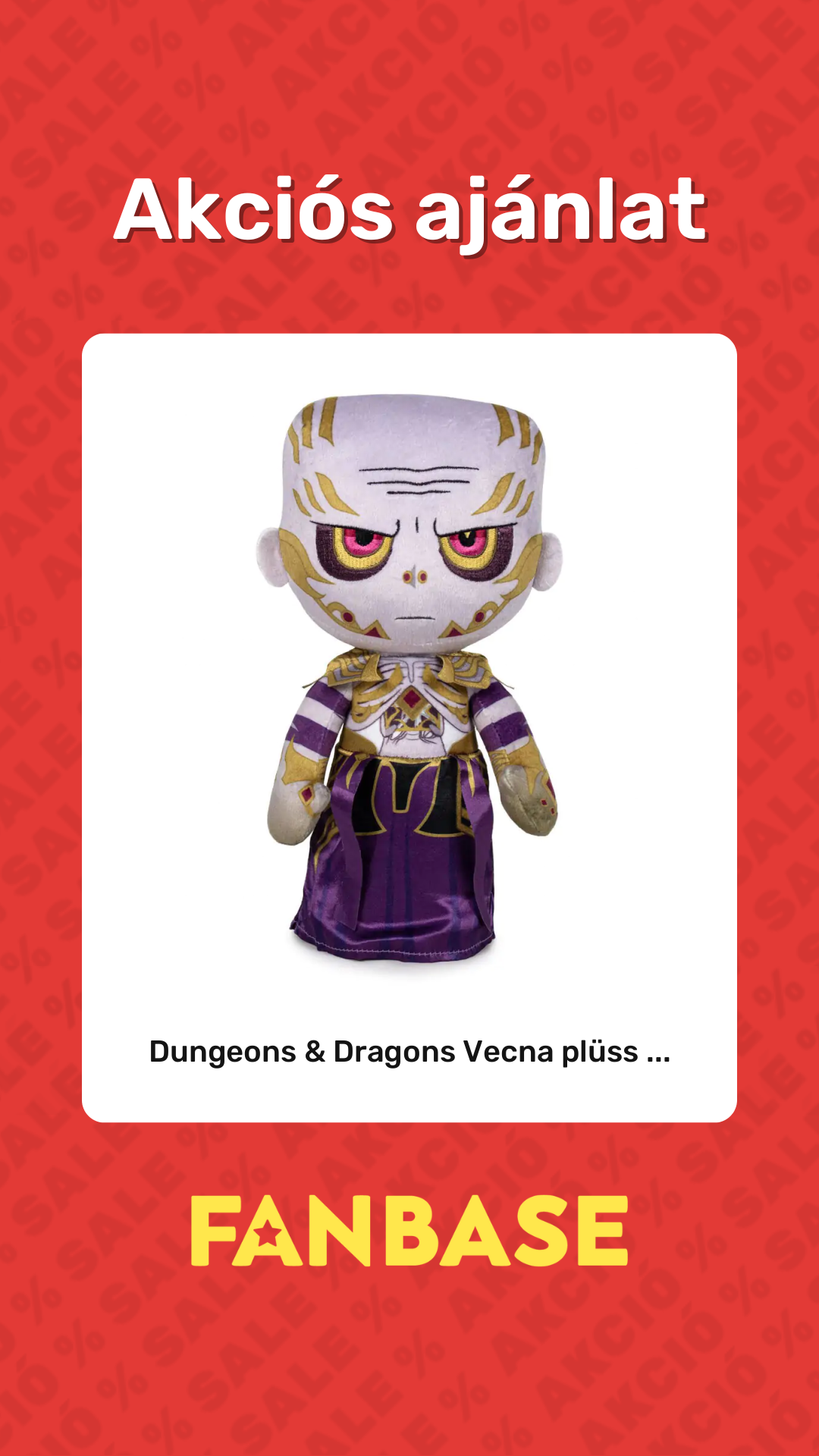 Akciós ajánlat: Dungeons & Dragons Vecna plüss ...