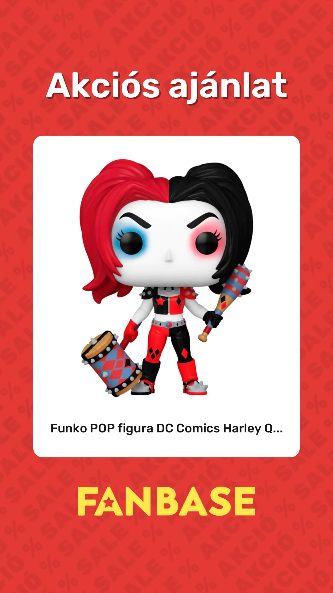 Akciós ajánlat: Funko POP figura DC Comics Harley Q...