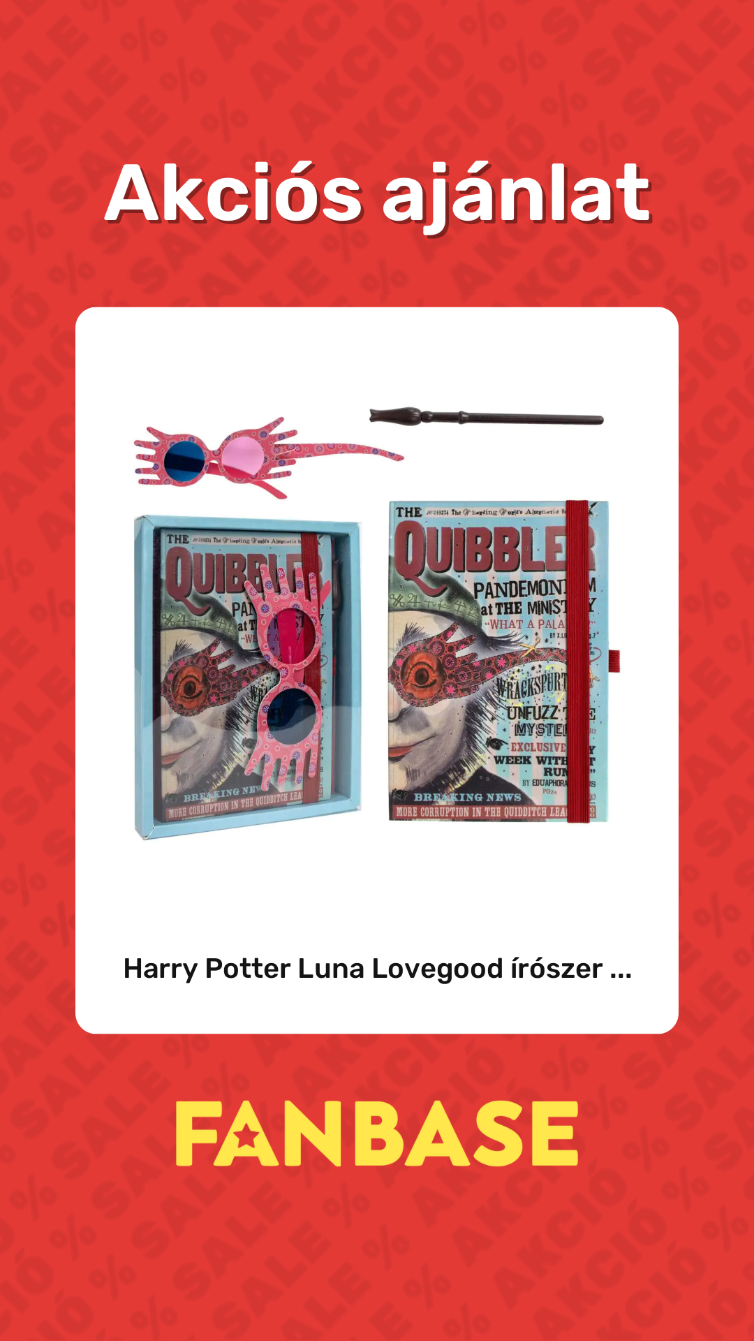 Akciós ajánlat: Harry Potter Luna Lovegood írószer ...