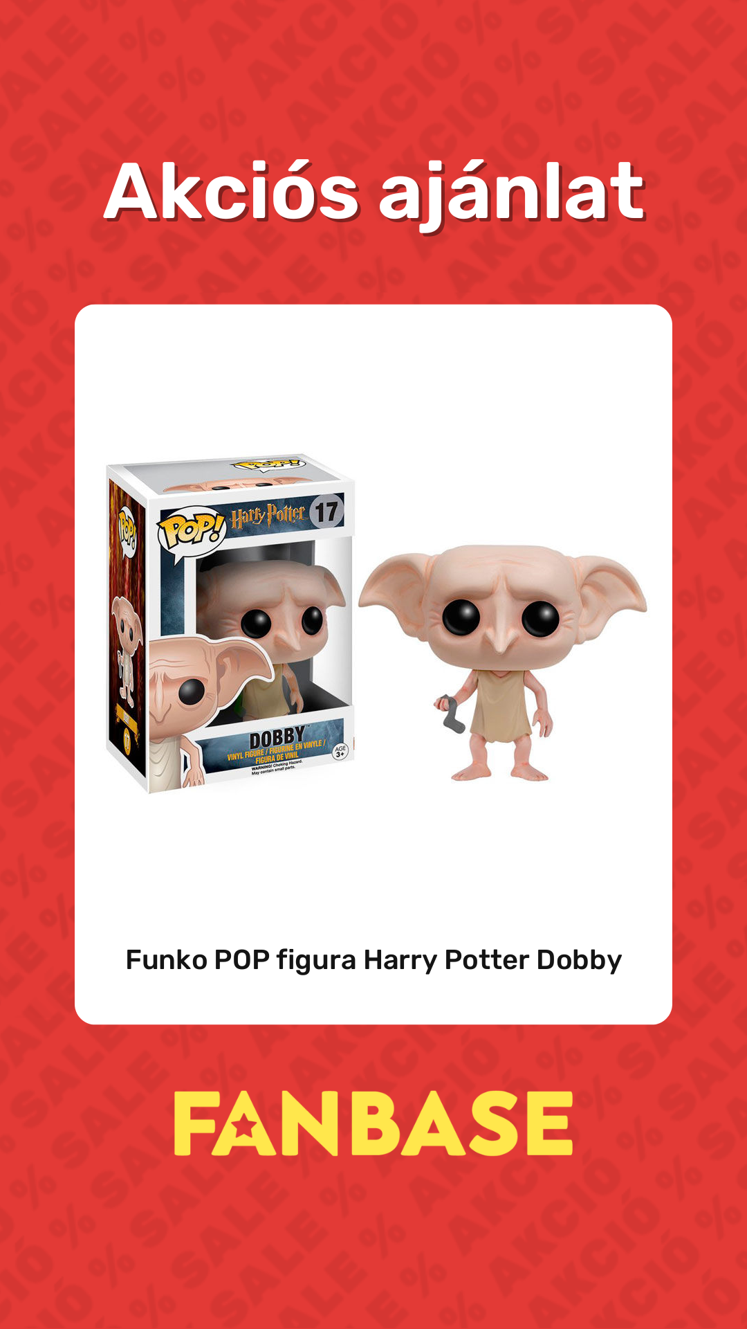 Akciós ajánlat: Funko POP figura Harry Potter Dobby
