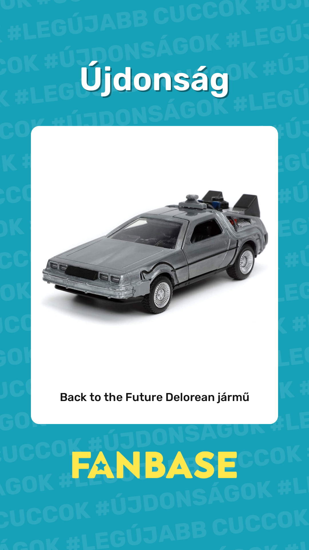 Újdonság: Back to the Future Delorean jármű