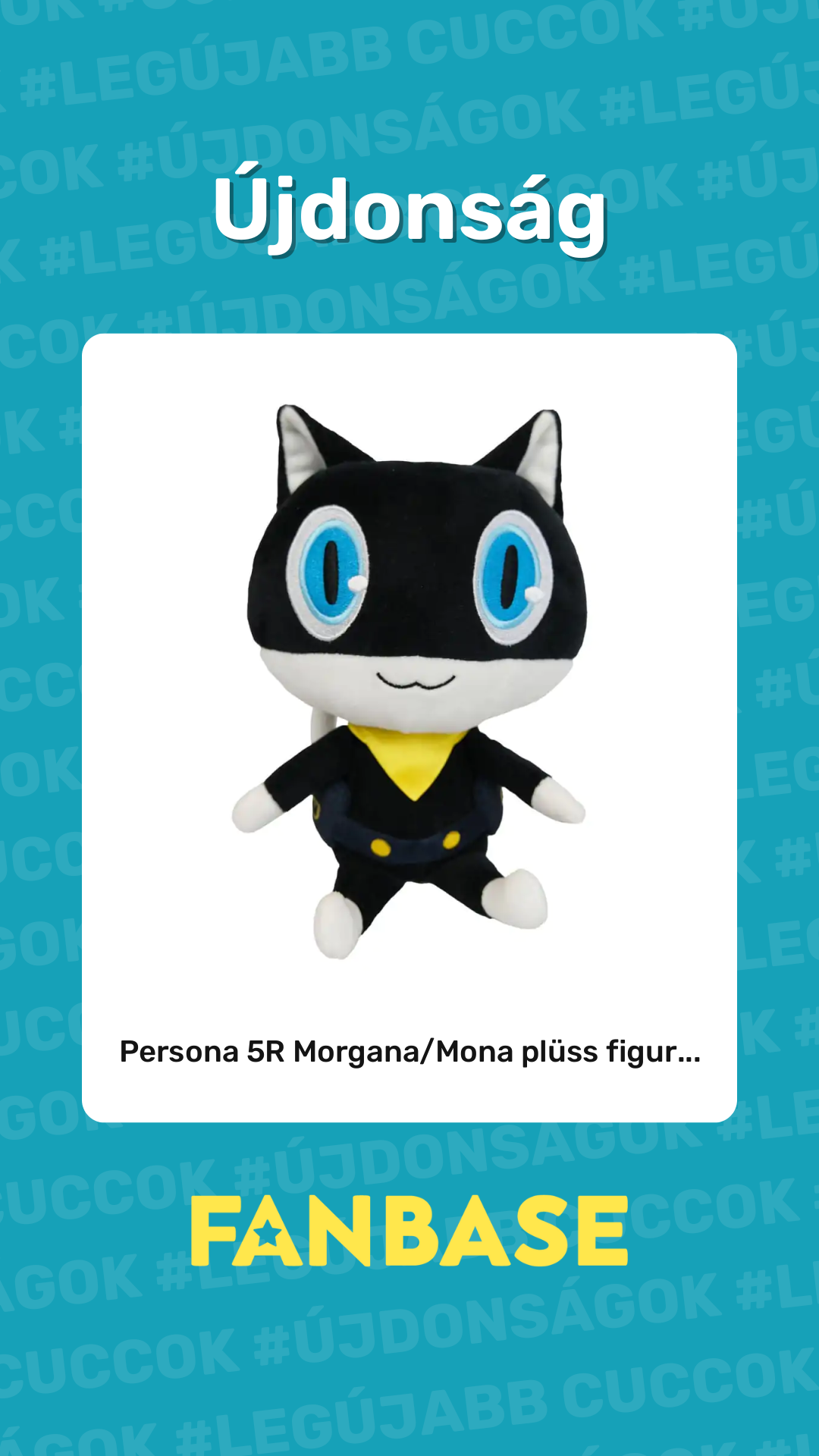 Újdonság: Persona 5R Morgana/Mona plüss figur...