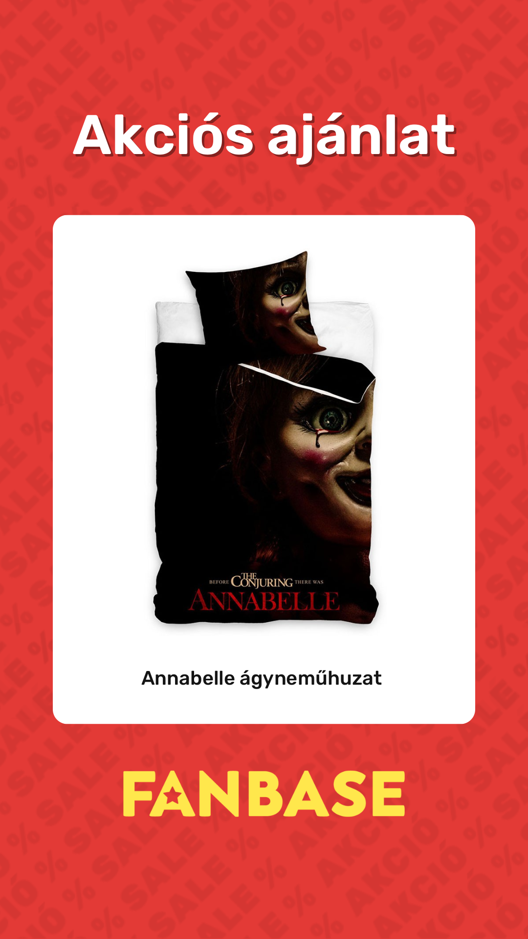 Akciós ajánlat: Annabelle ágyneműhuzat 
