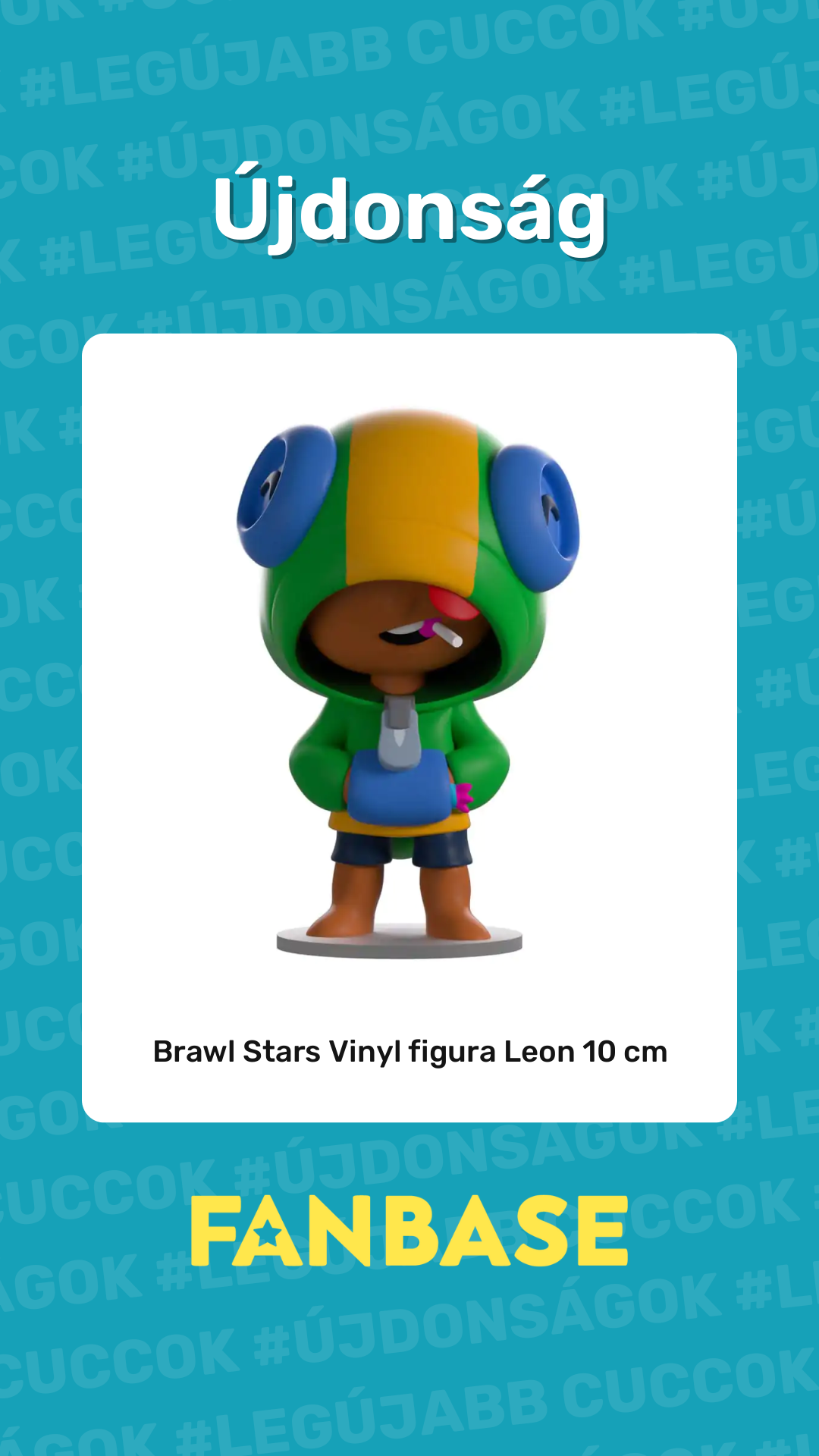 Újdonság: Brawl Stars Vinyl figura Leon 10 cm