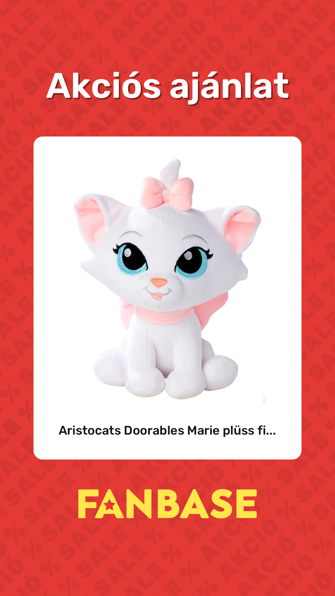 Akciós ajánlat: Aristocats Doorables Marie plüss fi...