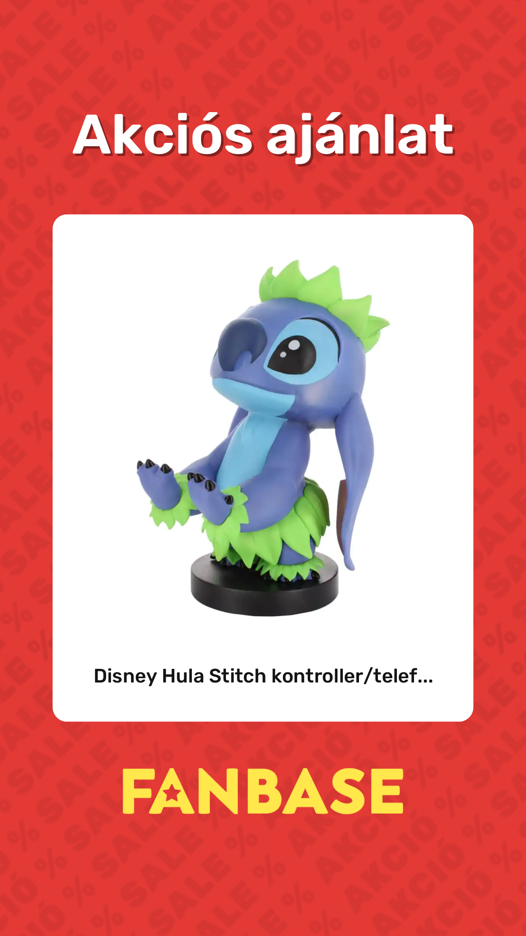 Akciós ajánlat: Disney Hula Stitch kontroller/telef...