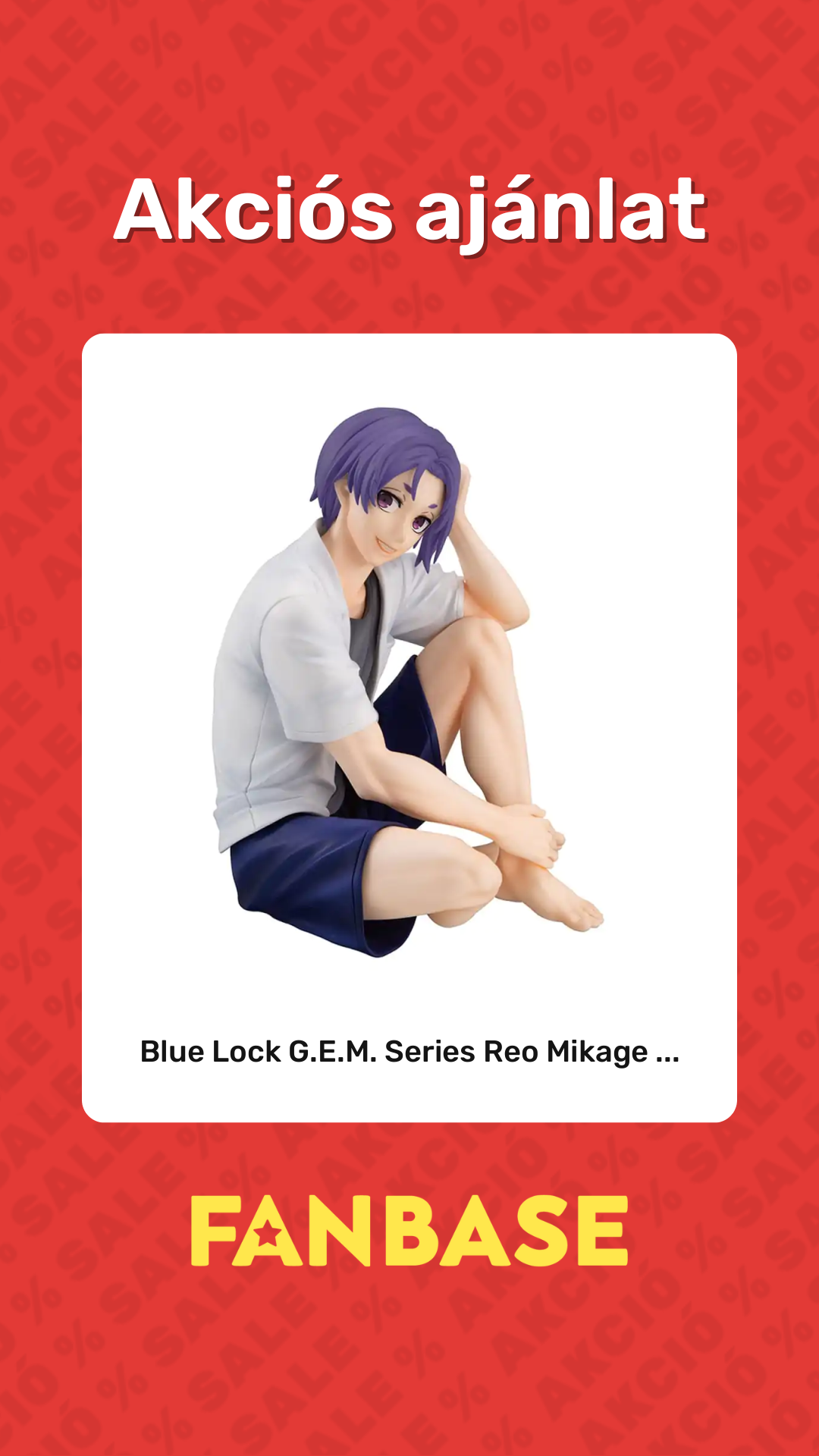 Akciós ajánlat: Blue Lock G.E.M. Series Reo Mikage ...
