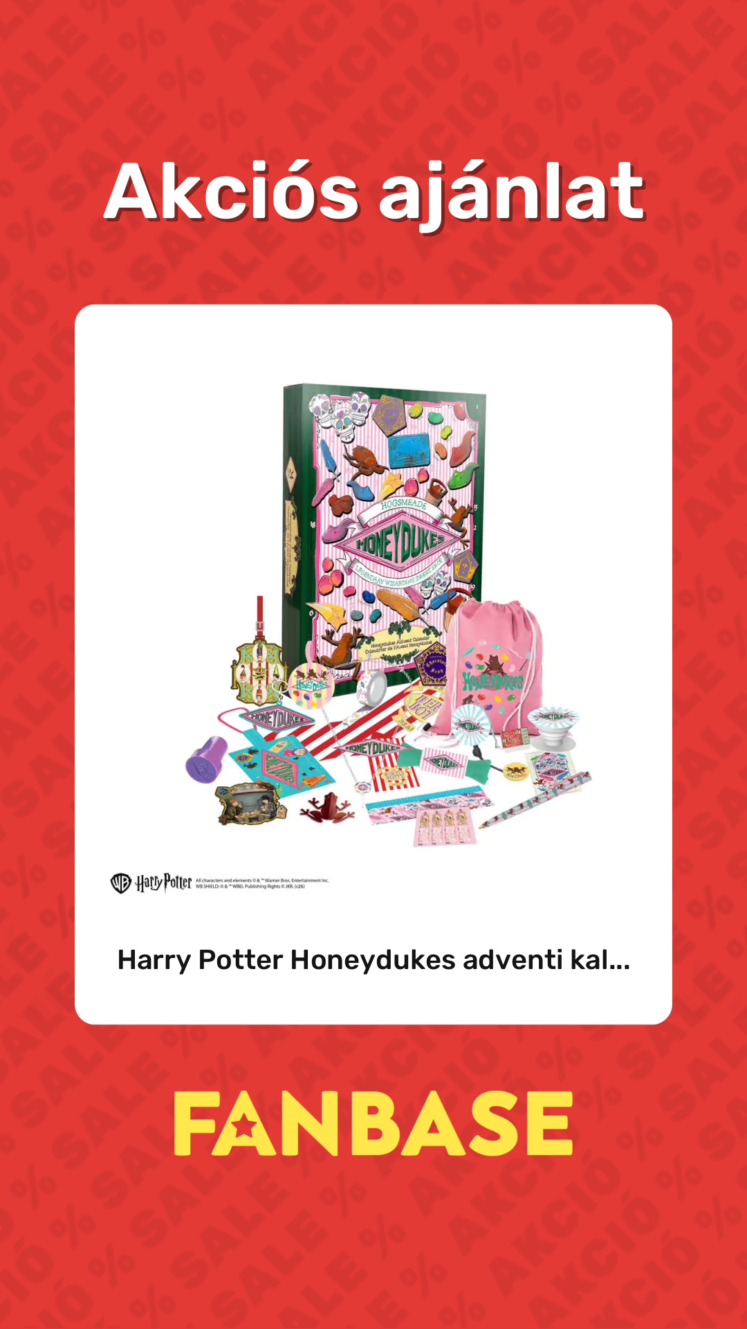 Akciós ajánlat: Harry Potter Honeydukes adventi kal...