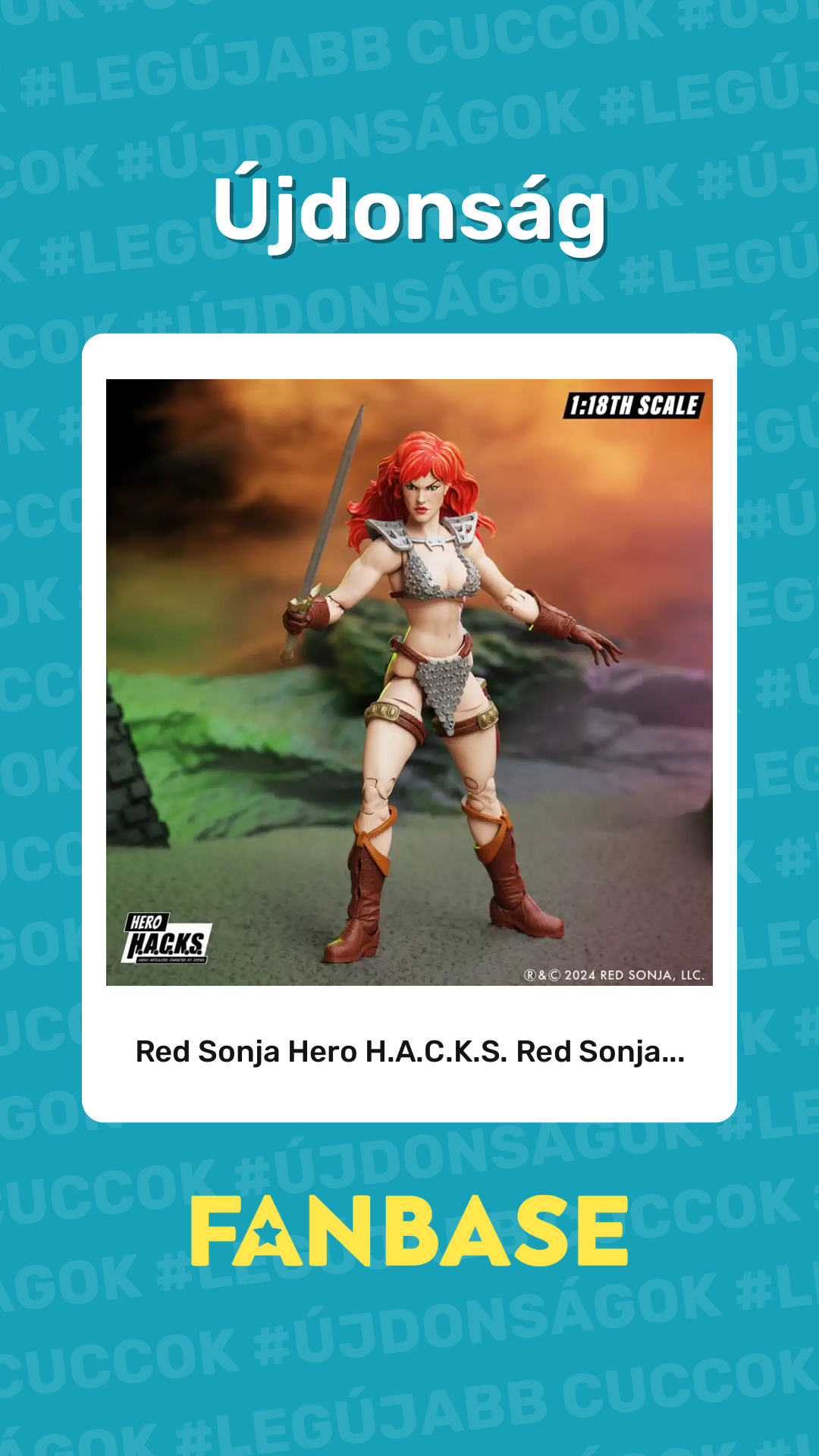 Újdonság: Red Sonja Hero H.A.C.K.S. Red Sonja...